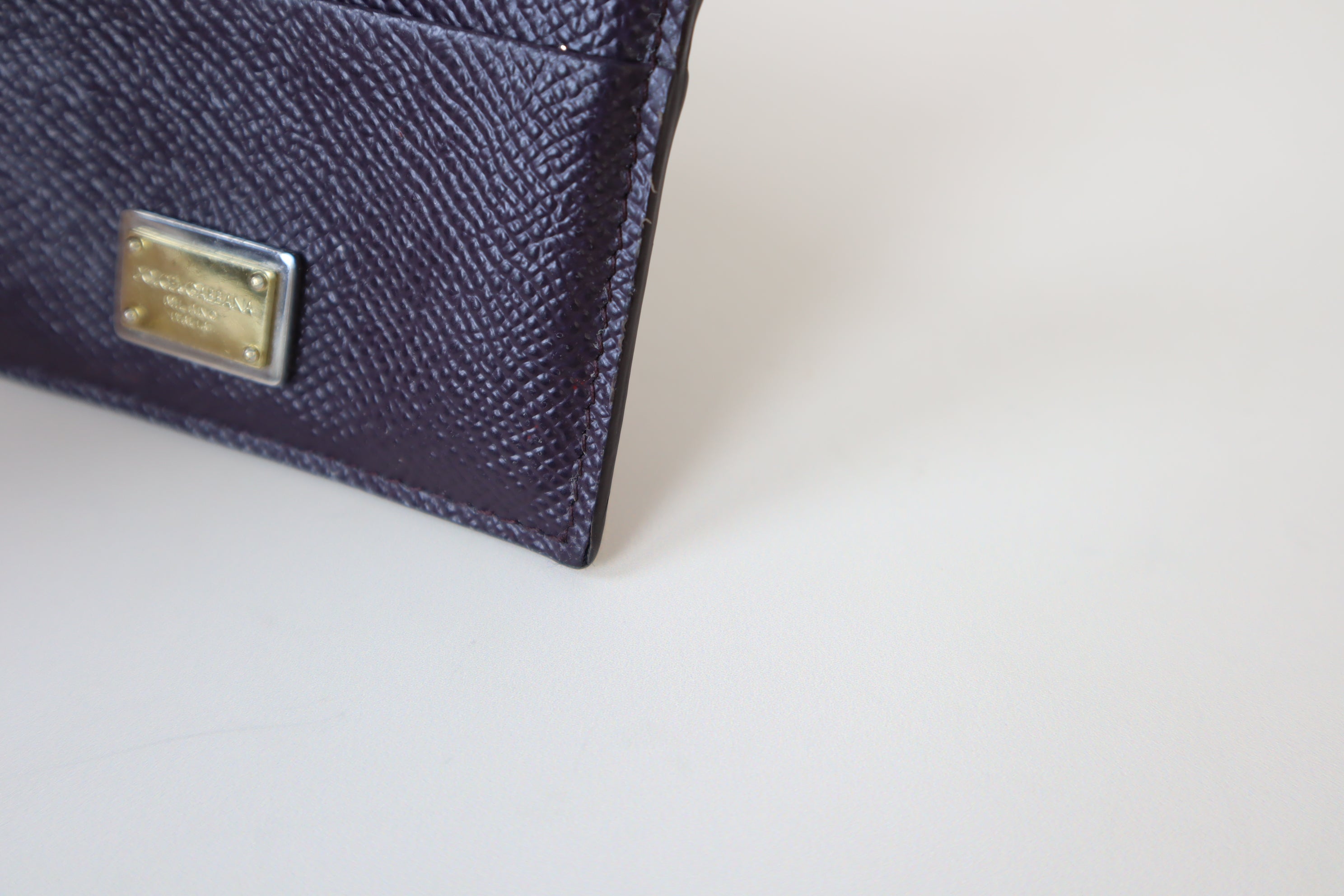 Dolce & Gabbana Burgundy Card Holder-Card Holder-Dolce & Gabbana-The Closet Egypt