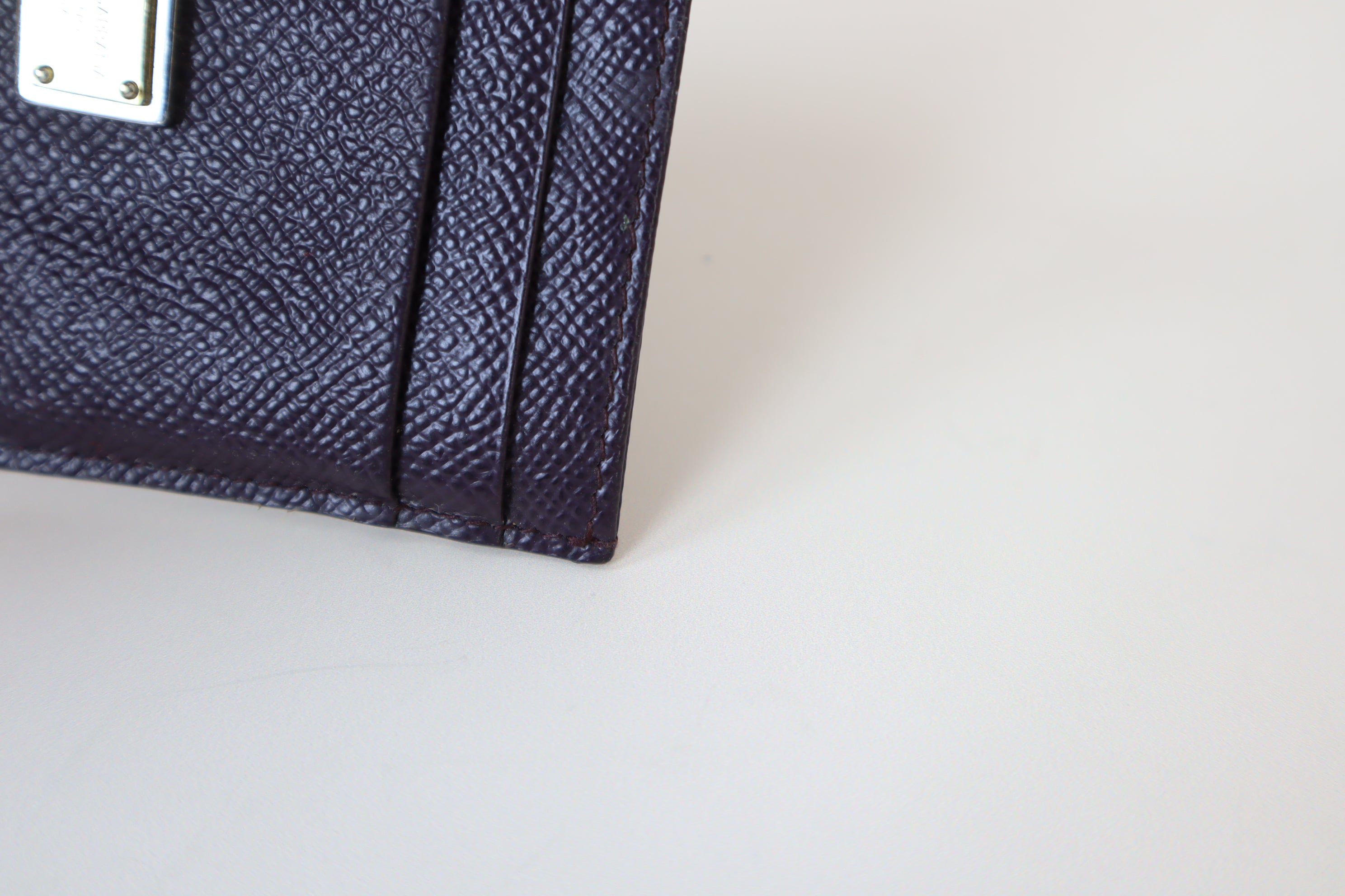 Dolce & Gabbana Burgundy Card Holder
