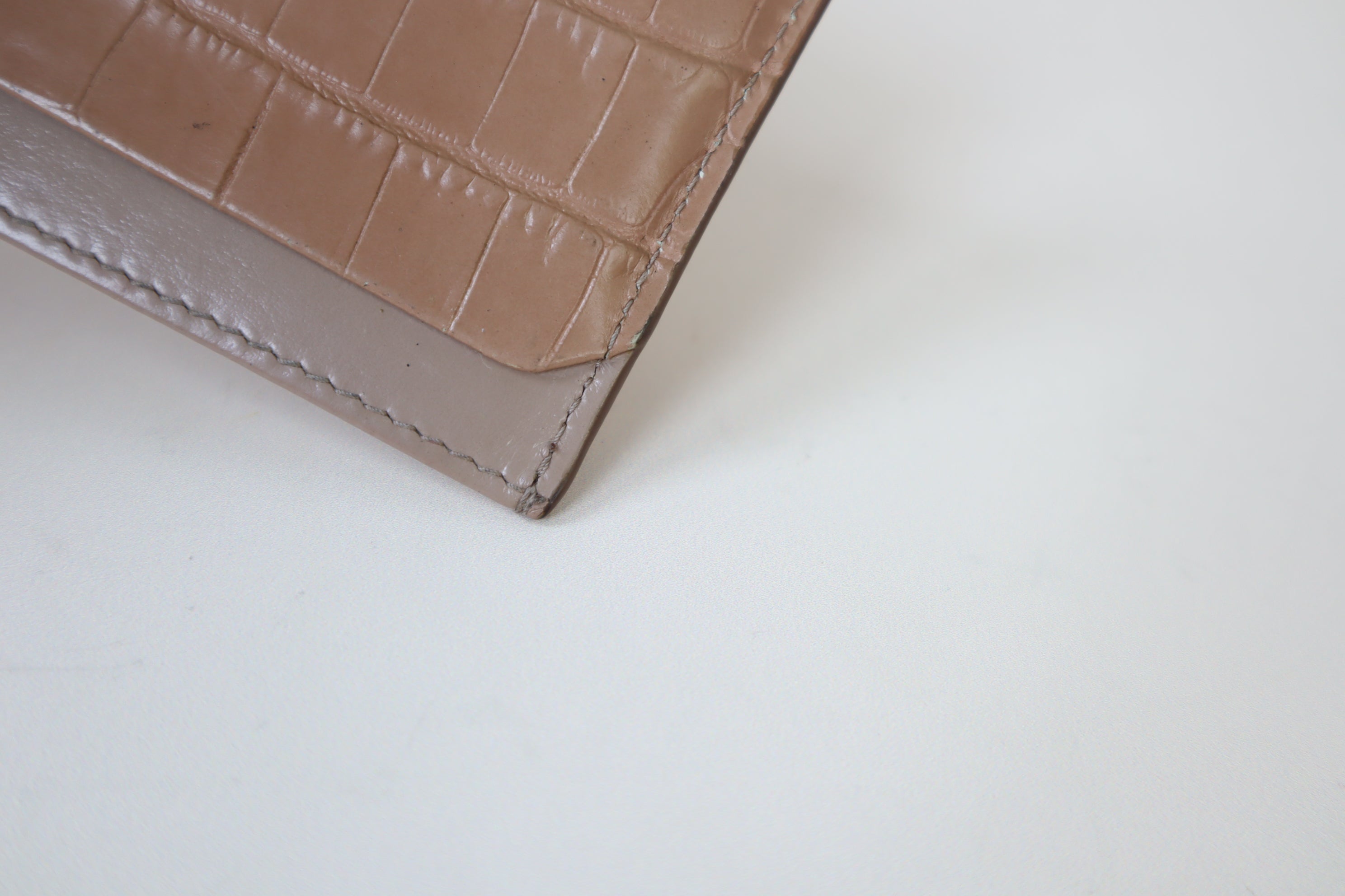 Miu Miu Nude Croco Niw Niw Card Holder