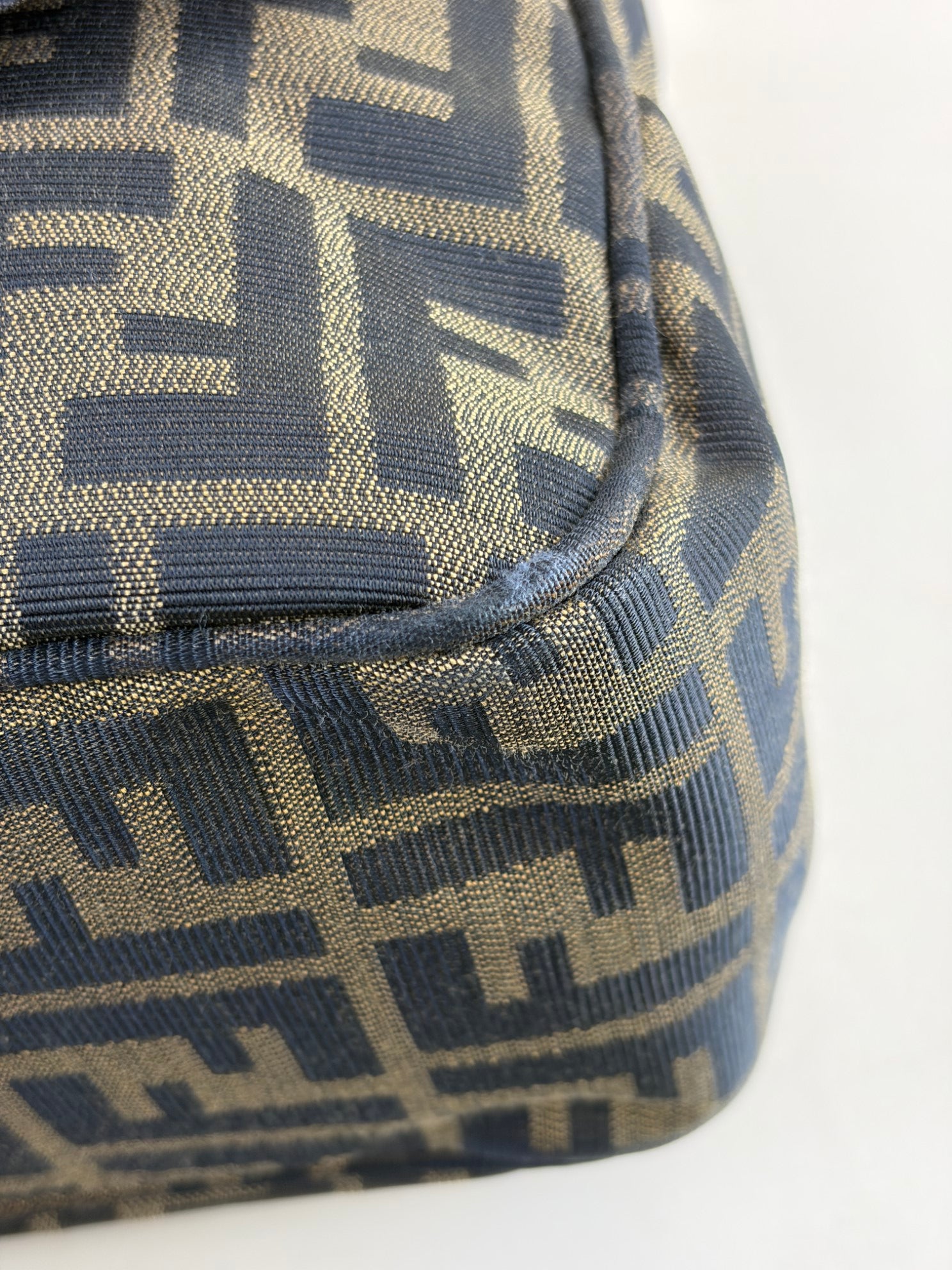 Fendi Tobacco Zucca Vitello Artic Messenger Large Flap Crossbody Bag