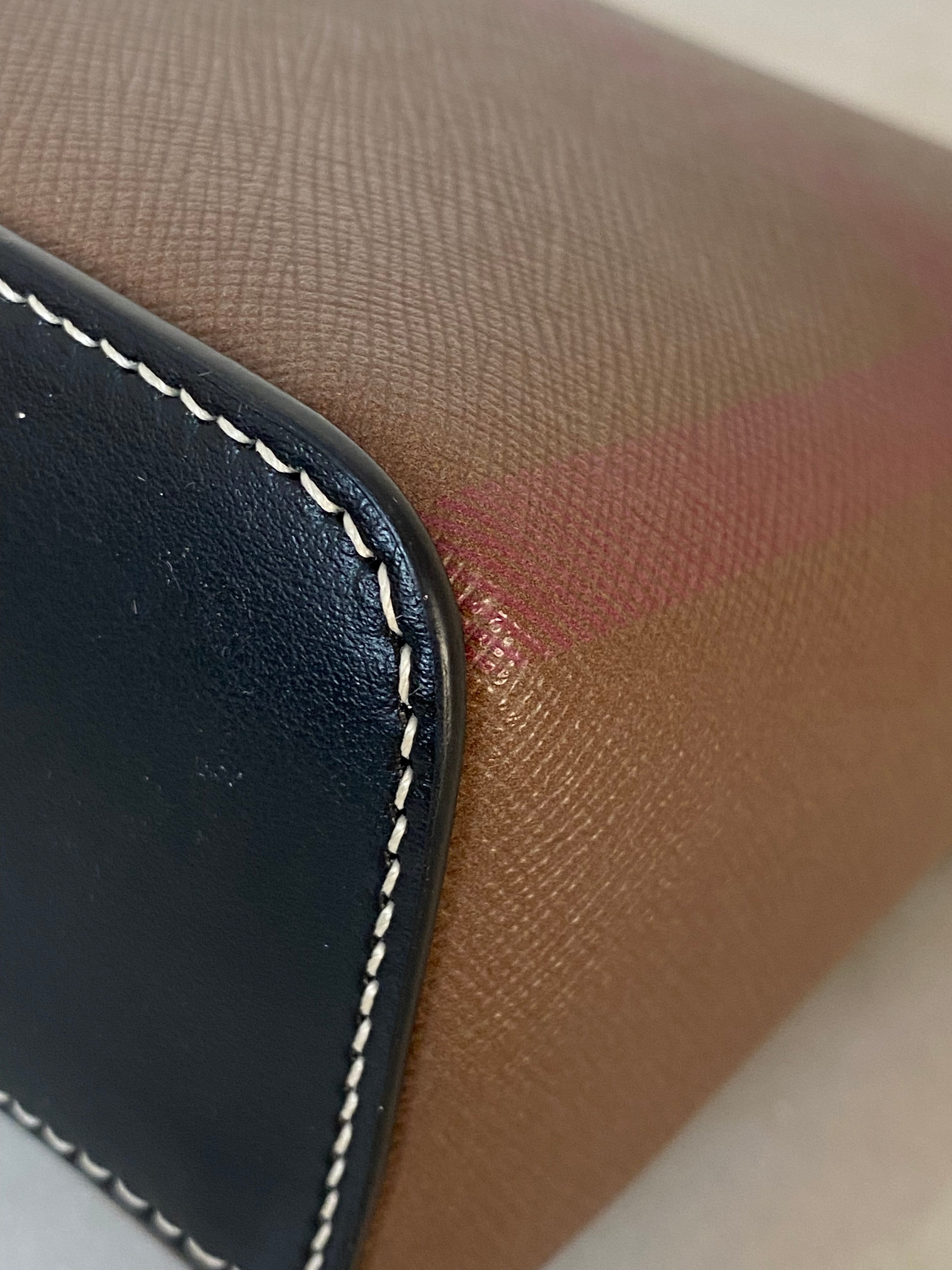 Burberry Dark Birch Brown Top Handle Note Bag-handbag-Burberry-The Closet Egypt