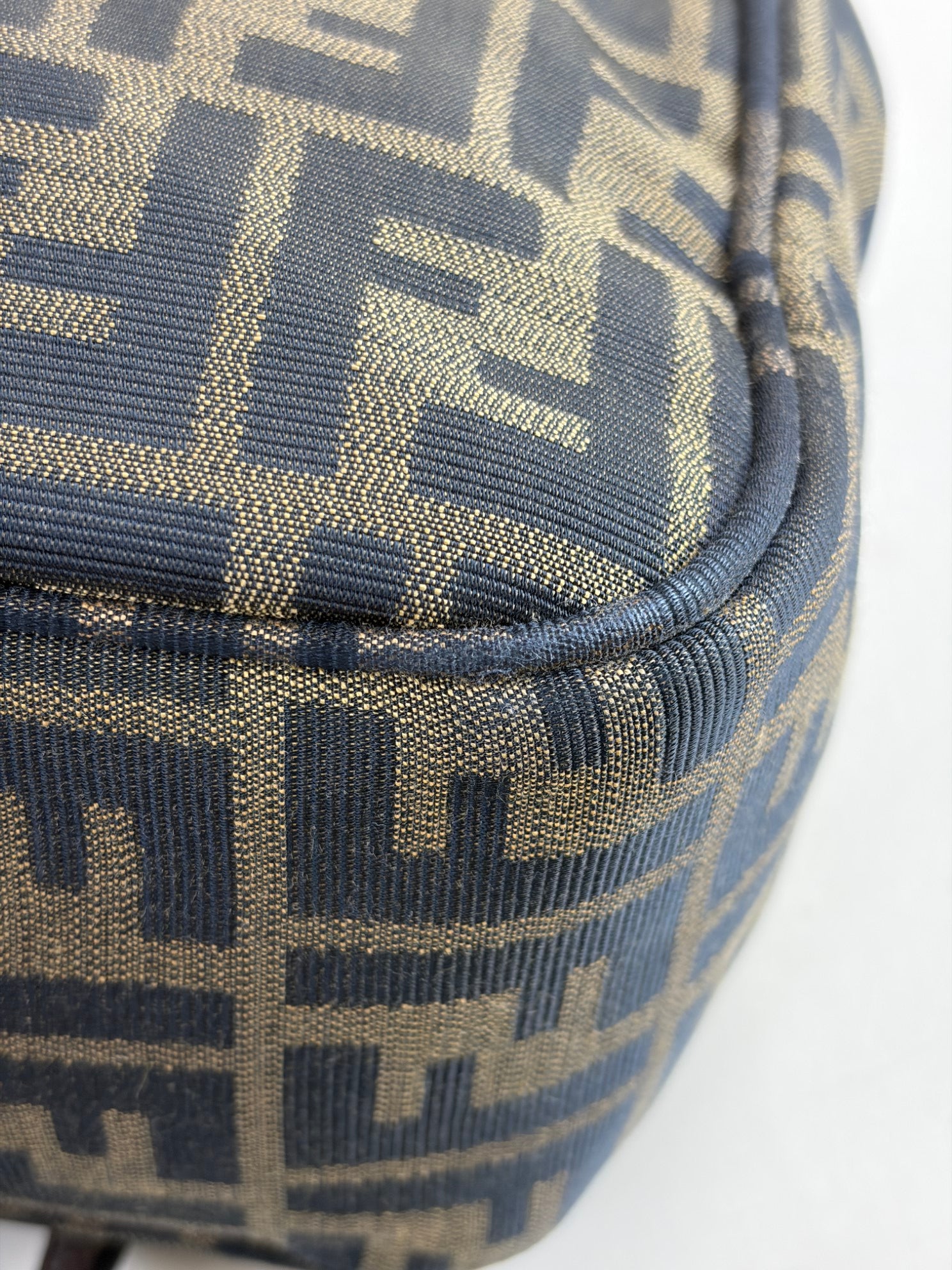 Fendi Tobacco Zucca Vitello Artic Messenger Large Flap Crossbody Bag