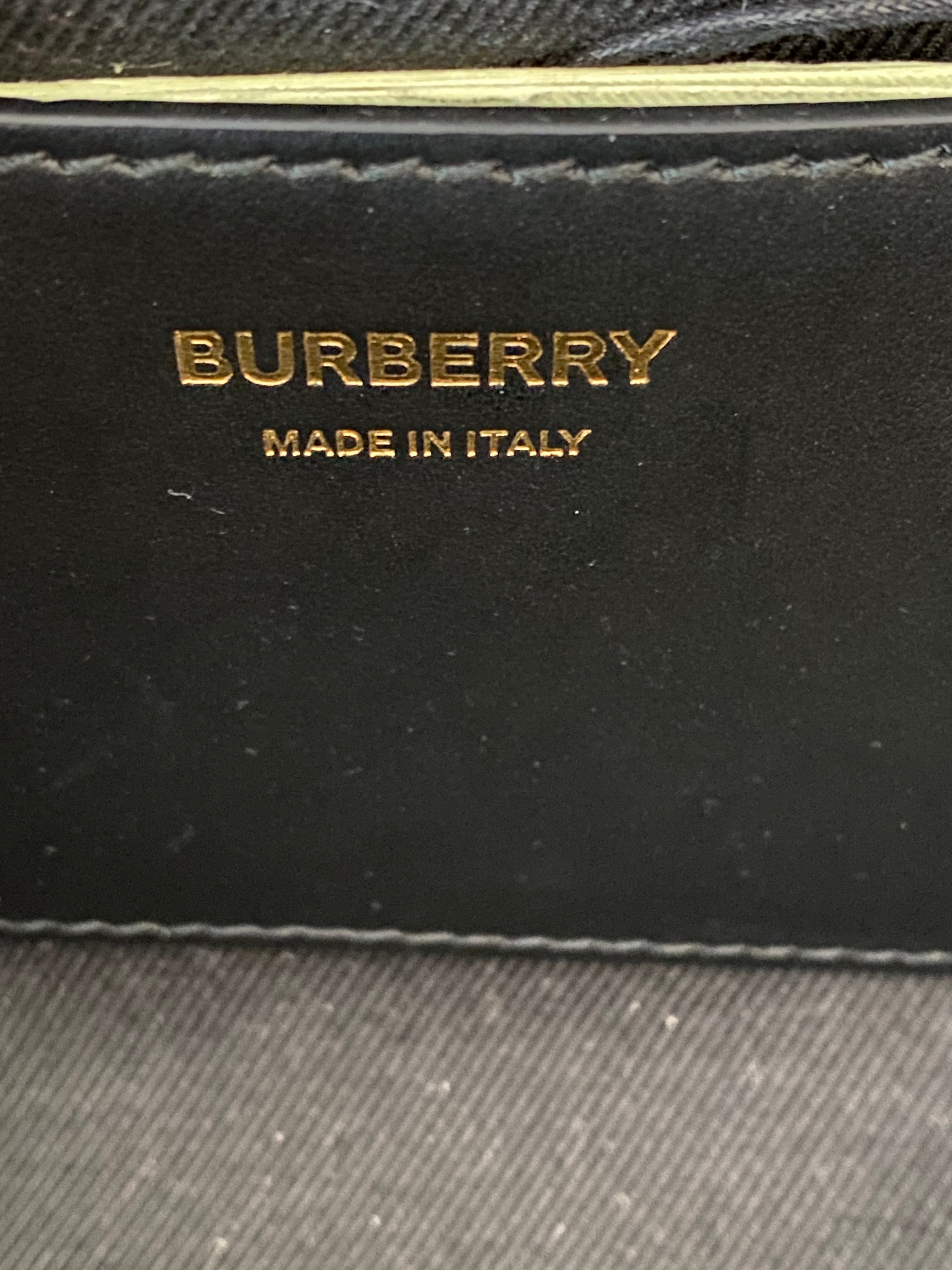 Burberry Dark Birch Brown Top Handle Note Bag-handbag-Burberry-The Closet Egypt