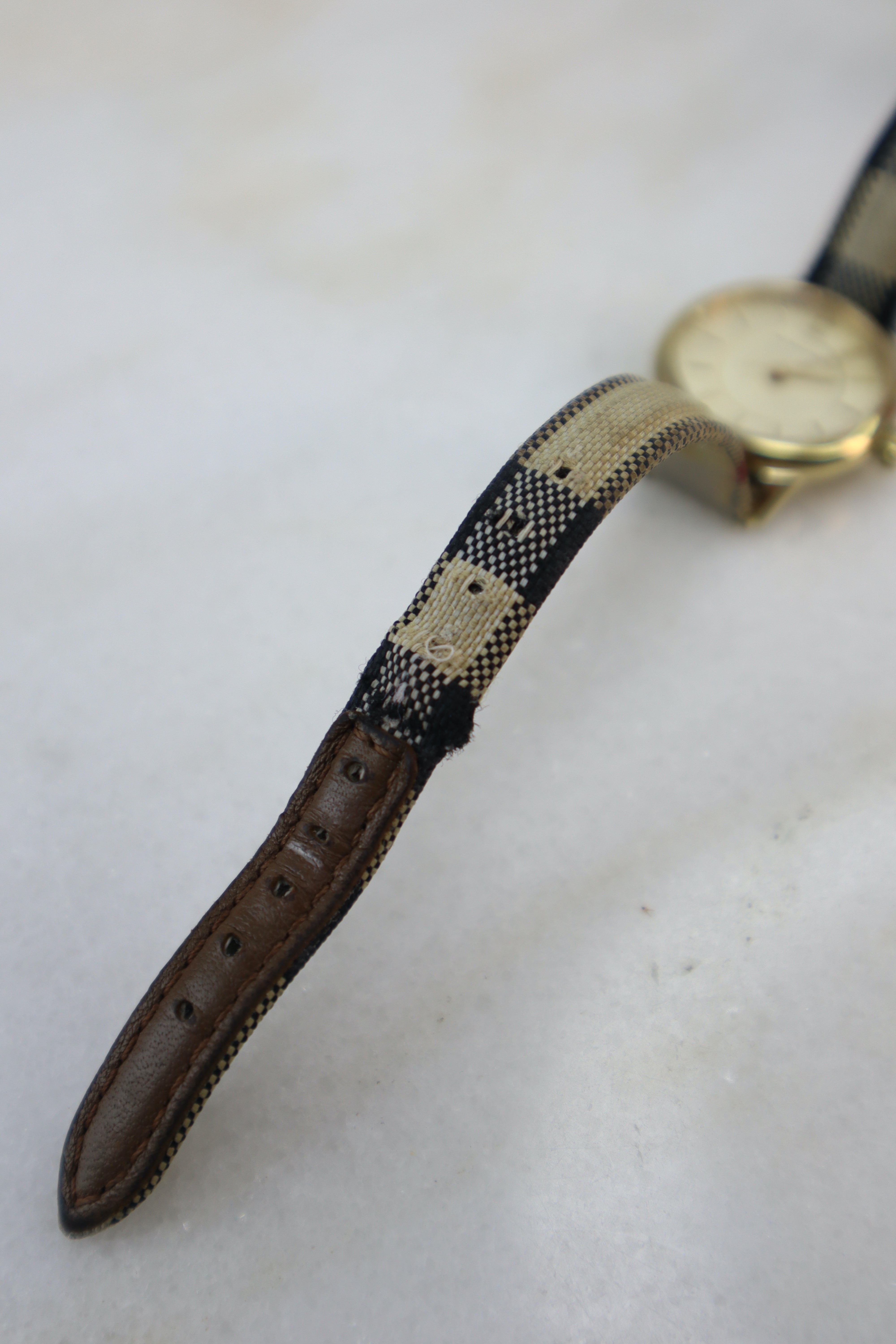 Burberry Brown House Check Honey Dial 26mm Watch