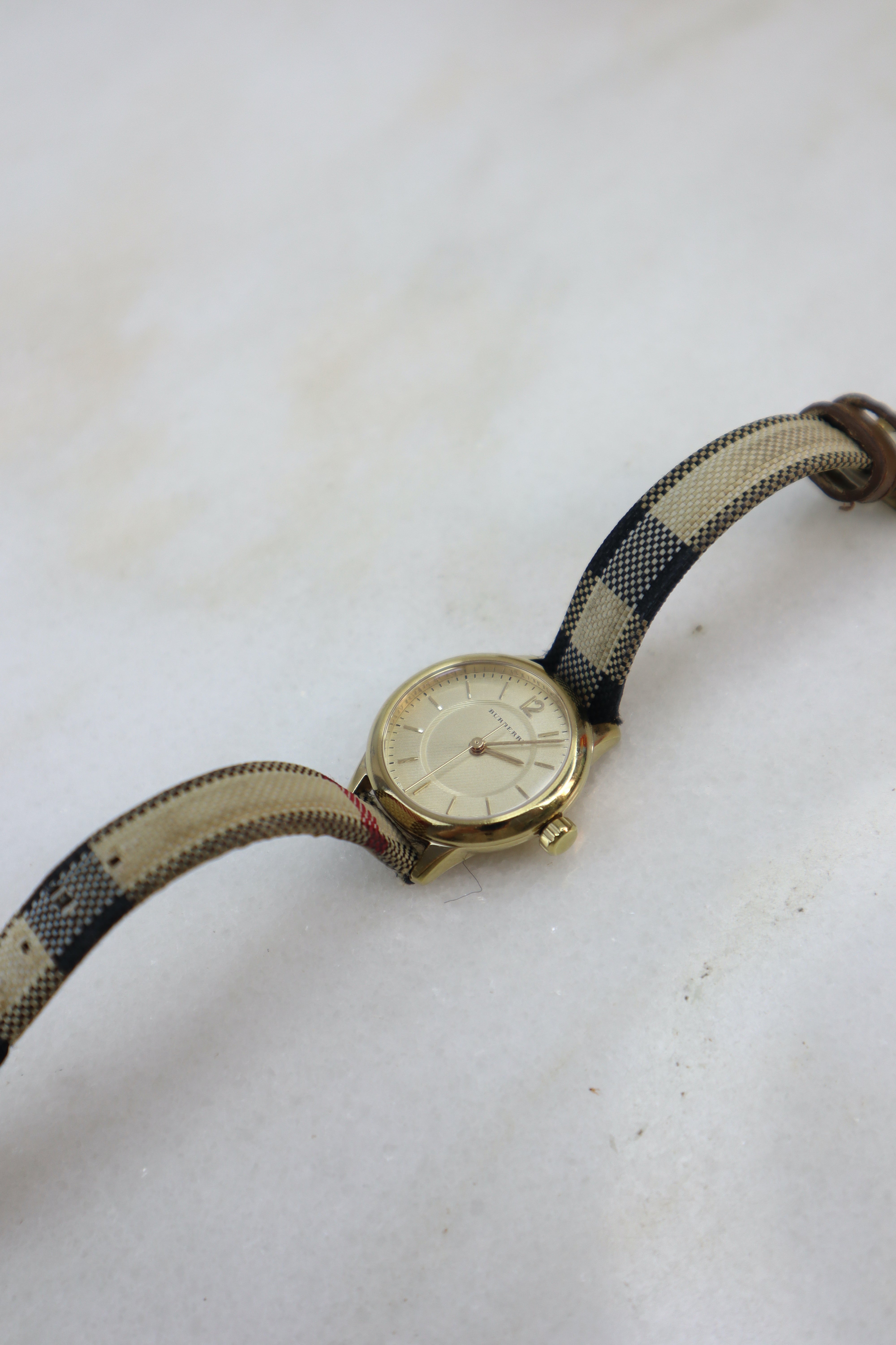 Burberry Brown House Check Honey Dial 26mm Watch