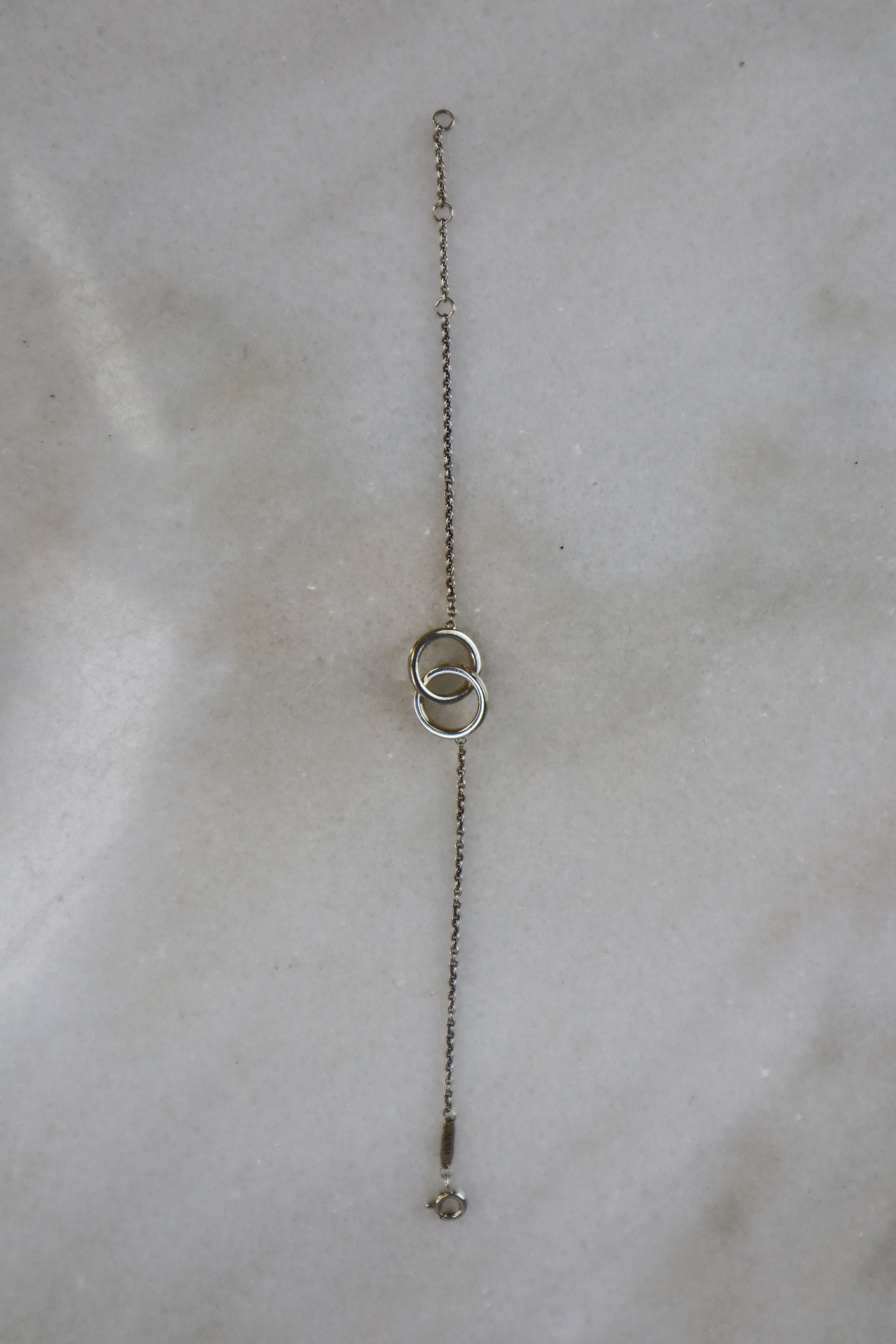 Tiffany & Co. Sterling Silver Interlocking Two Circles 1837 Bracelet