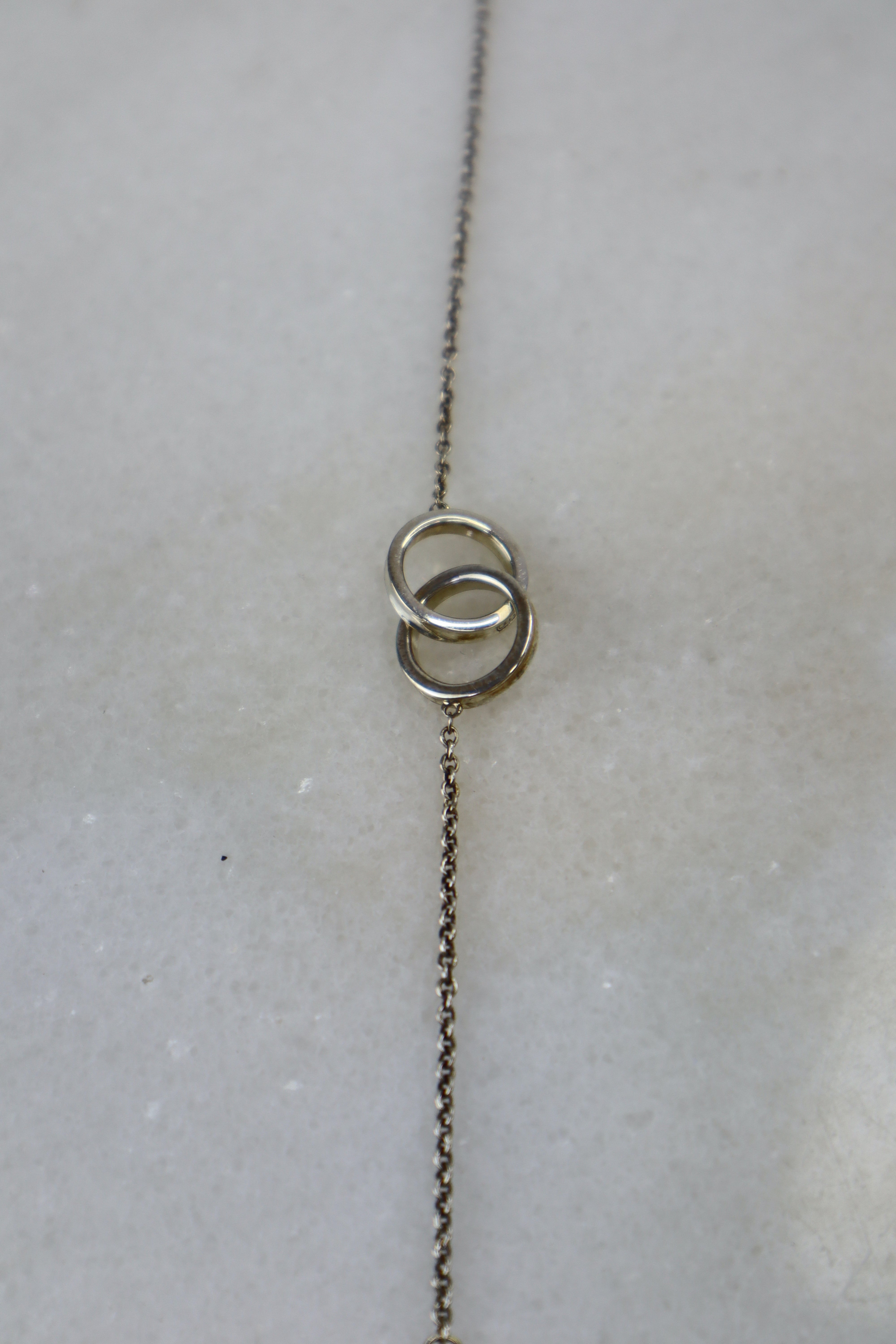 Tiffany & Co. Sterling Silver Interlocking Two Circles 1837 Bracelet