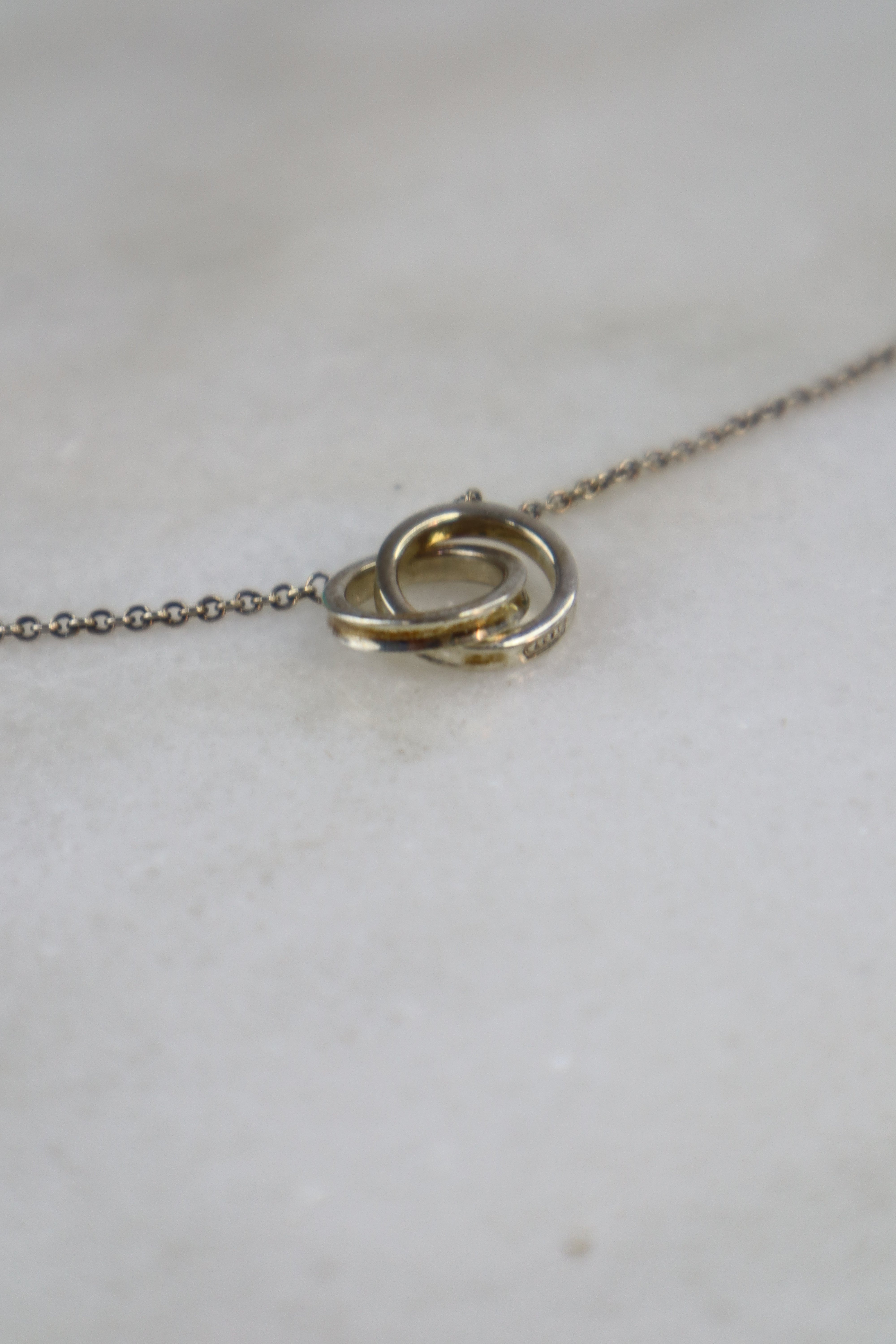 Tiffany & Co. Sterling Silver Interlocking Two Circles 1837 Bracelet