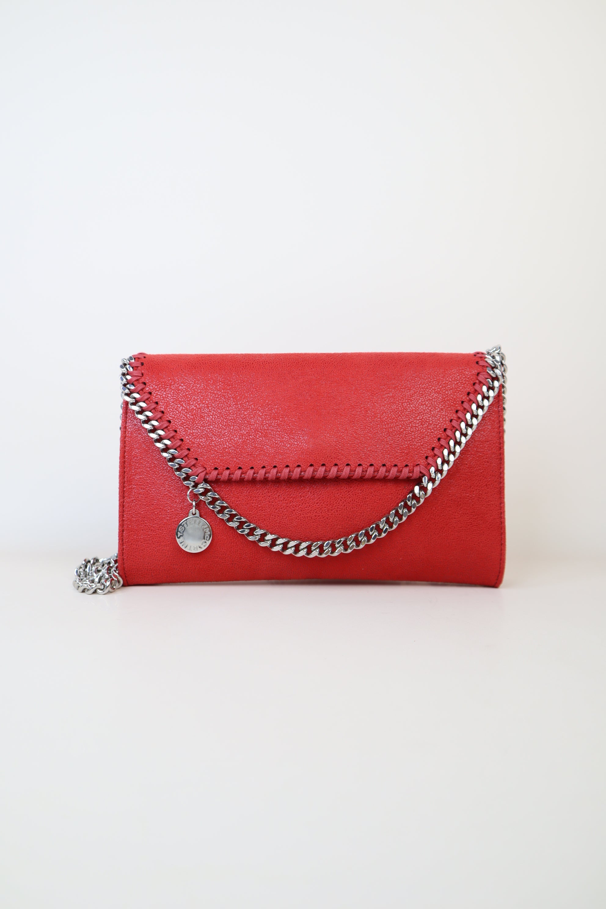 Stella Mccartney Red Falabella Crossbody Wallet