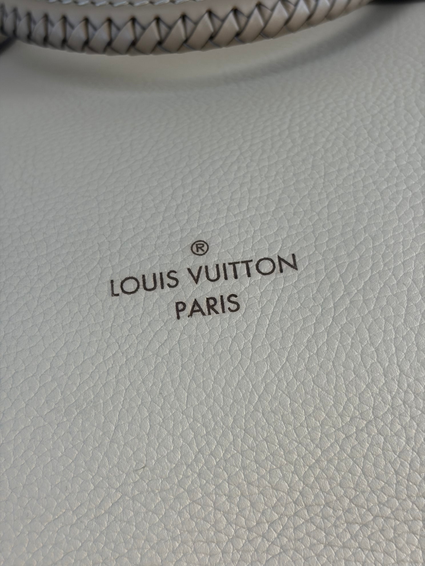 Louis Vuitton Grey Galet Mahina Haumea Shoulder Bag with Strap