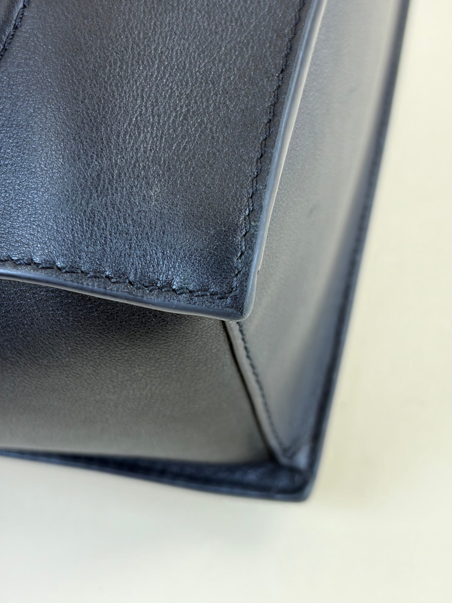 Valentino Black V Logo Walk Small Tote Bag with Strap