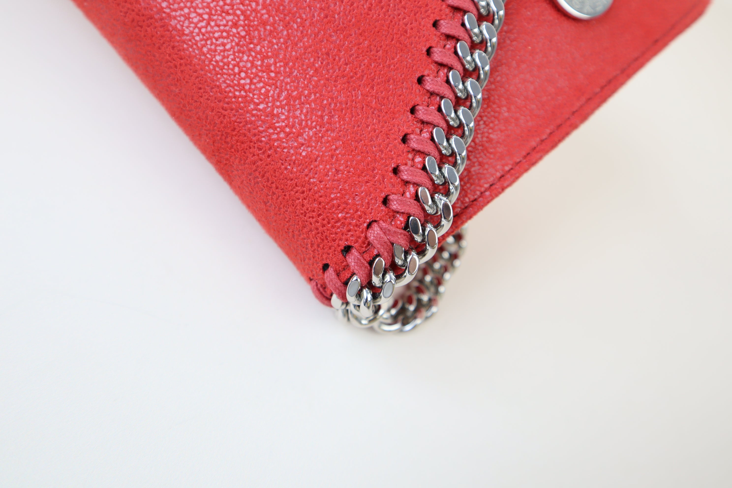 Stella Mccartney Red Falabella Crossbody Wallet