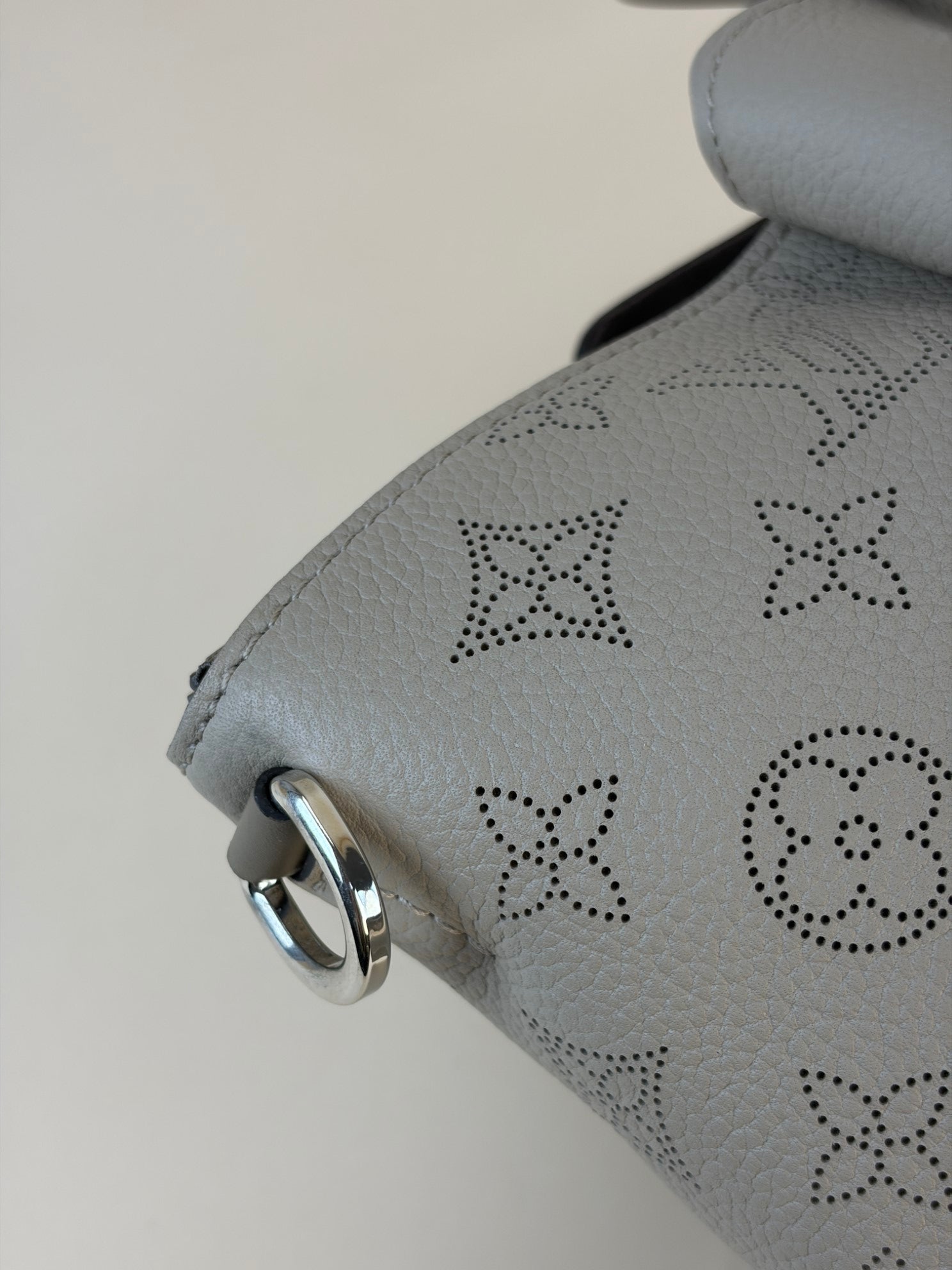 Louis Vuitton Grey Galet Mahina Haumea Shoulder Bag with Strap