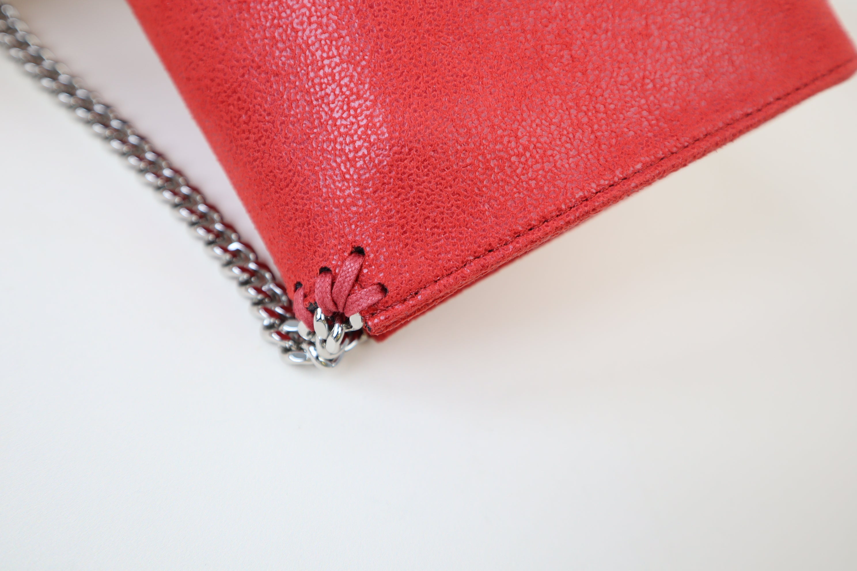 Stella Mccartney Red Falabella Crossbody Wallet