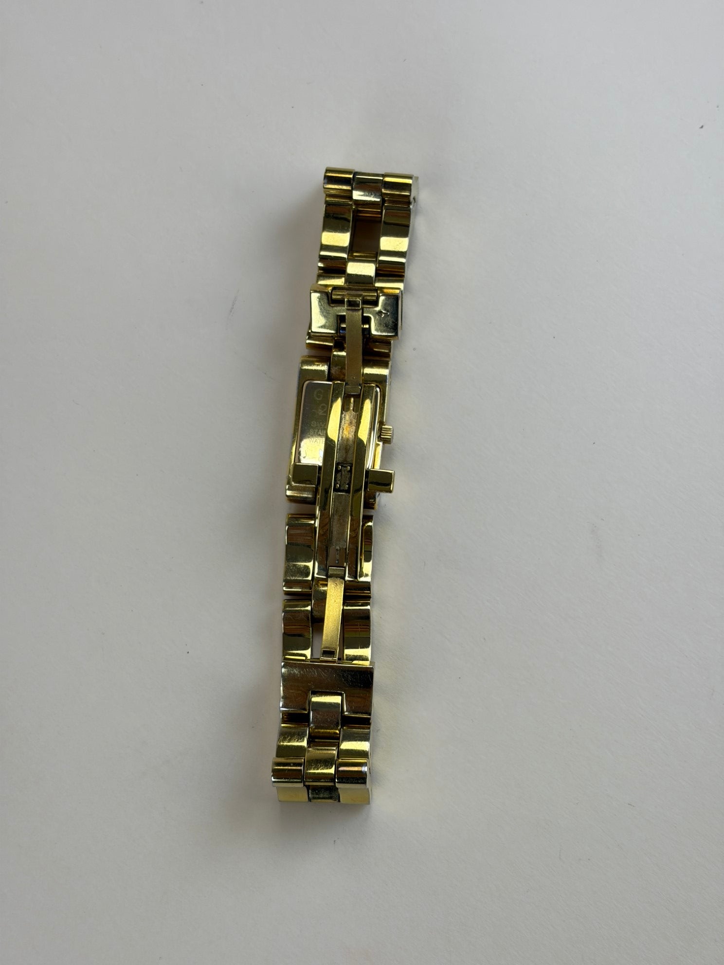 GUCCI gold pated quartz watch 2305L stainless steel