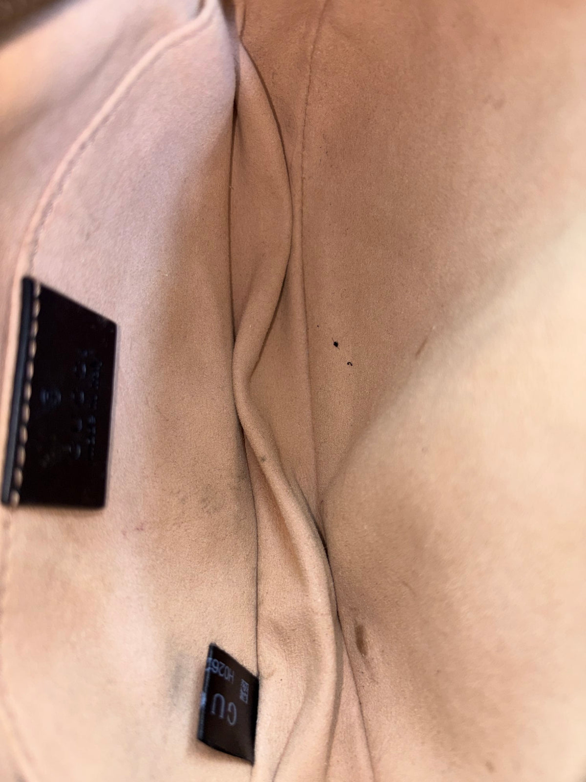 Gucci black calfskin GG Marmont Belt Bag