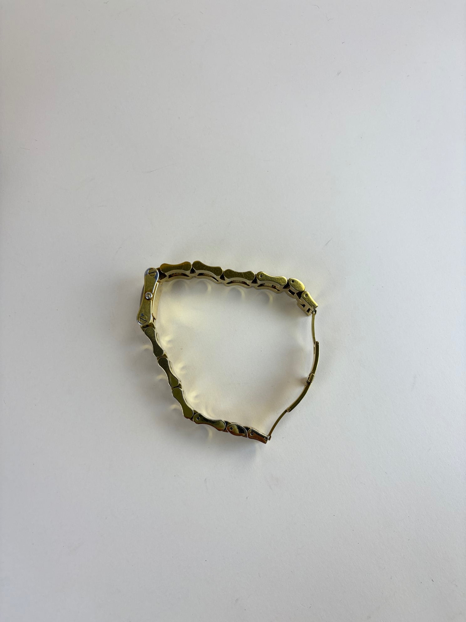 GUCCI gold pated quartz watch 2305L stainless steel