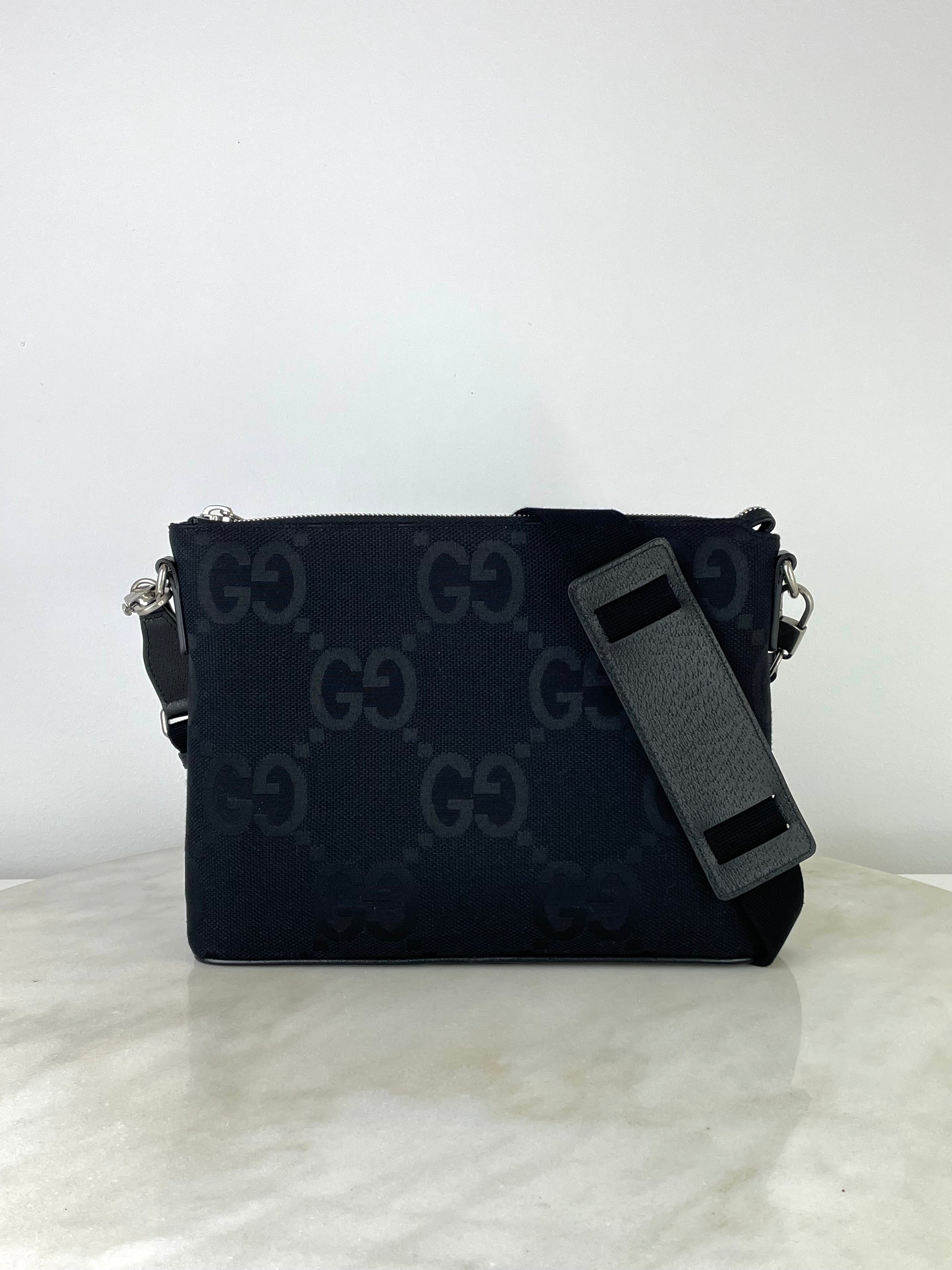 Gucci Black GG Jumbo Pouch-Pouch-Gucci-The Closet Egypt