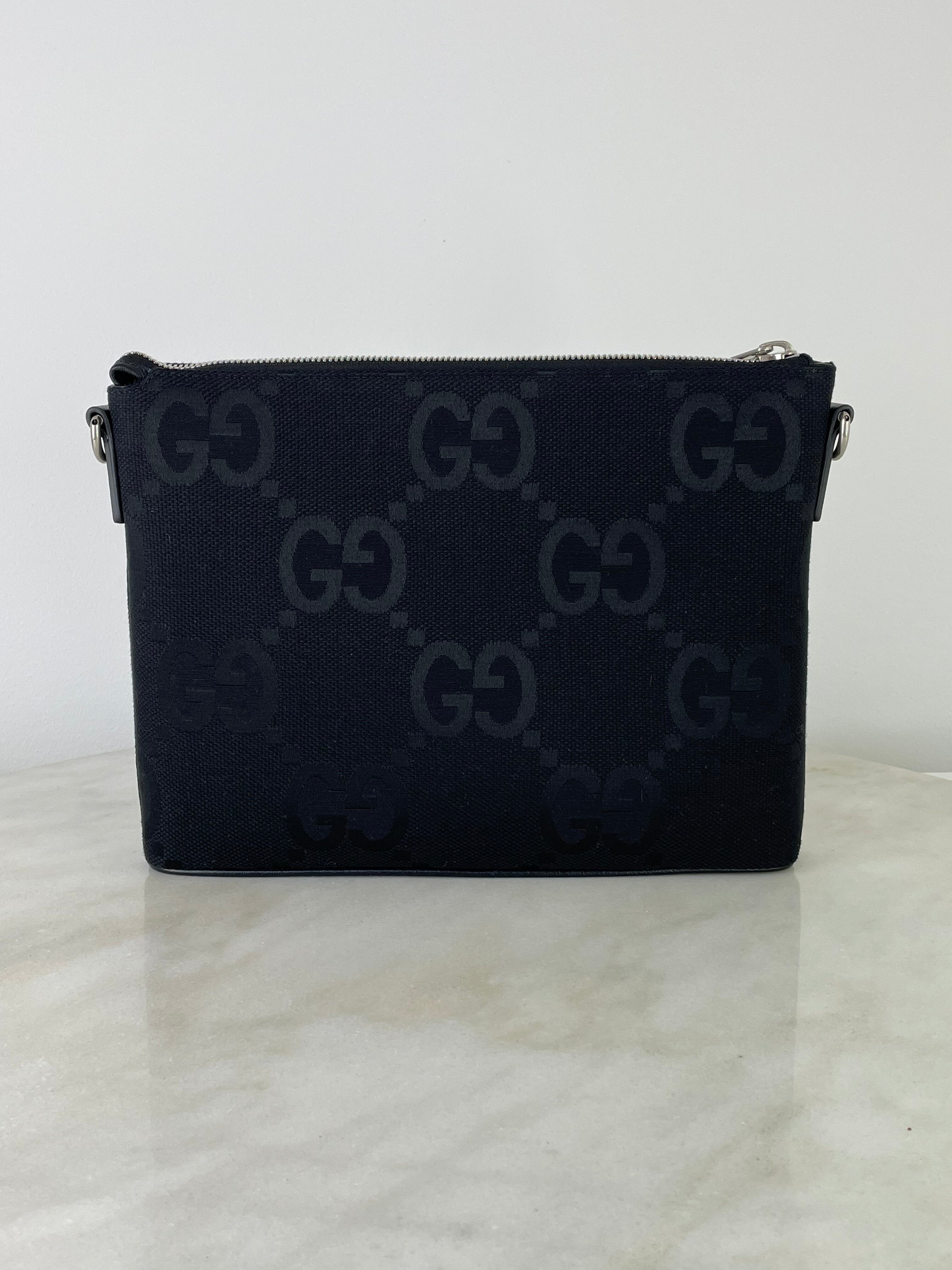 Gucci Black GG Jumbo Pouch-Pouch-Gucci-The Closet Egypt