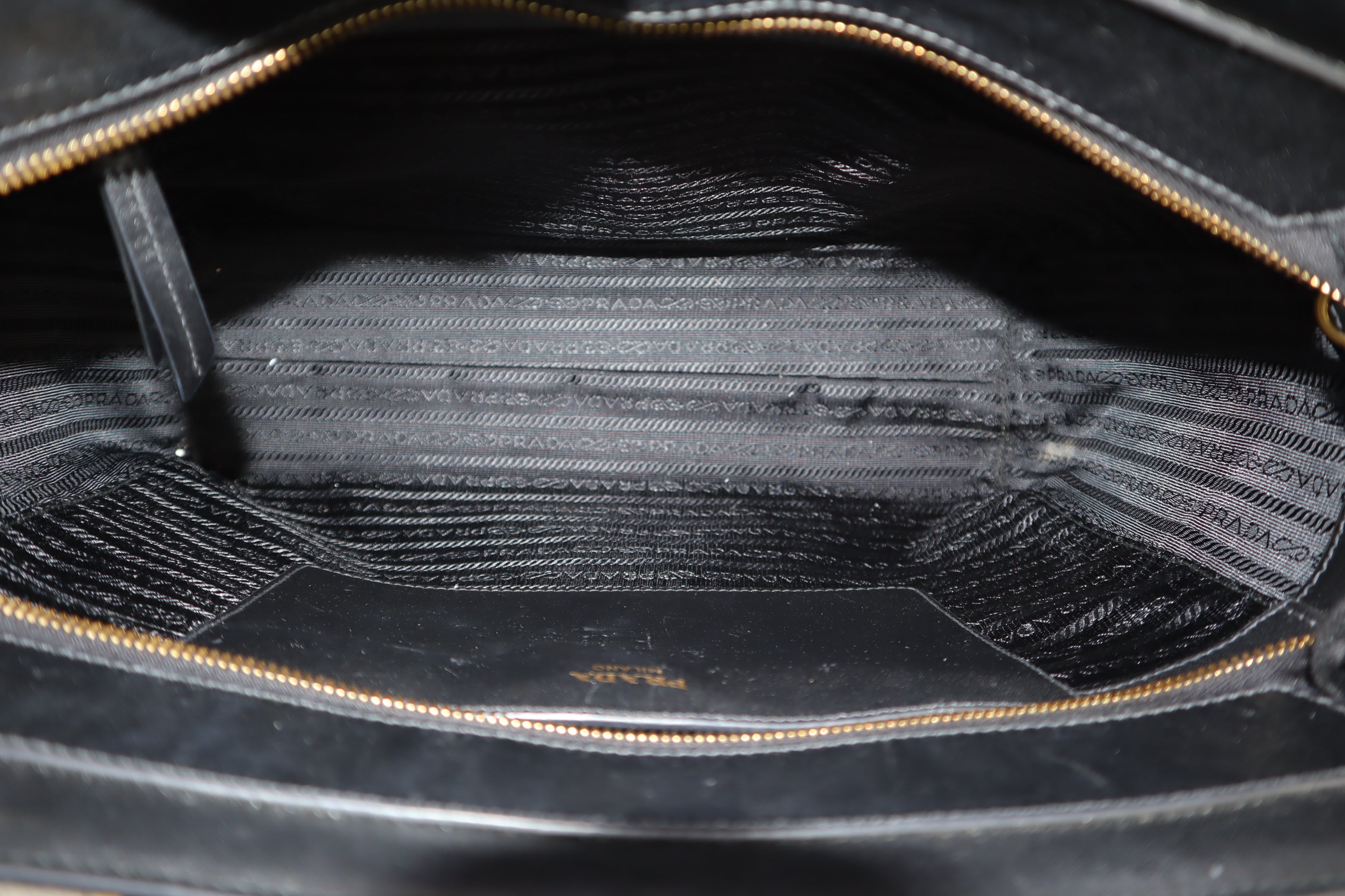 Prada Black Soft Bag with Strap