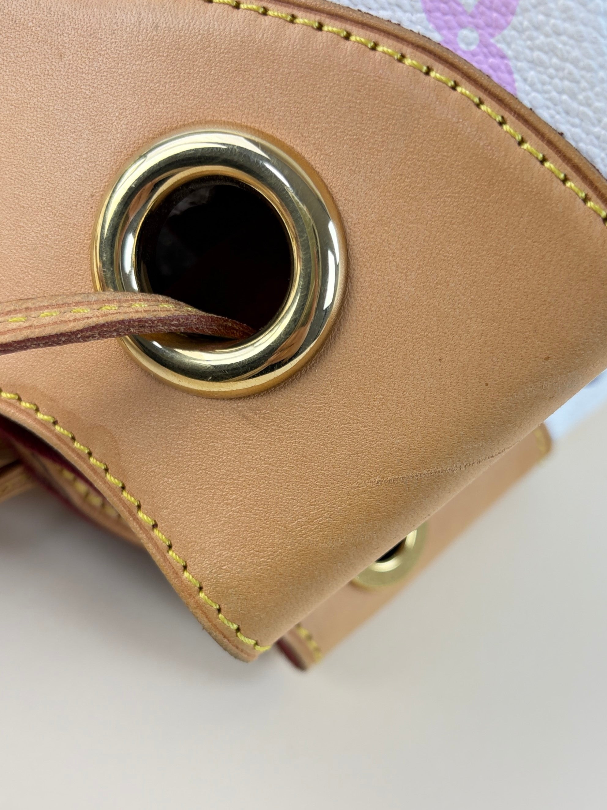 Louis Vuitton White Multicolor Monogram Ursula Shoulder Bag