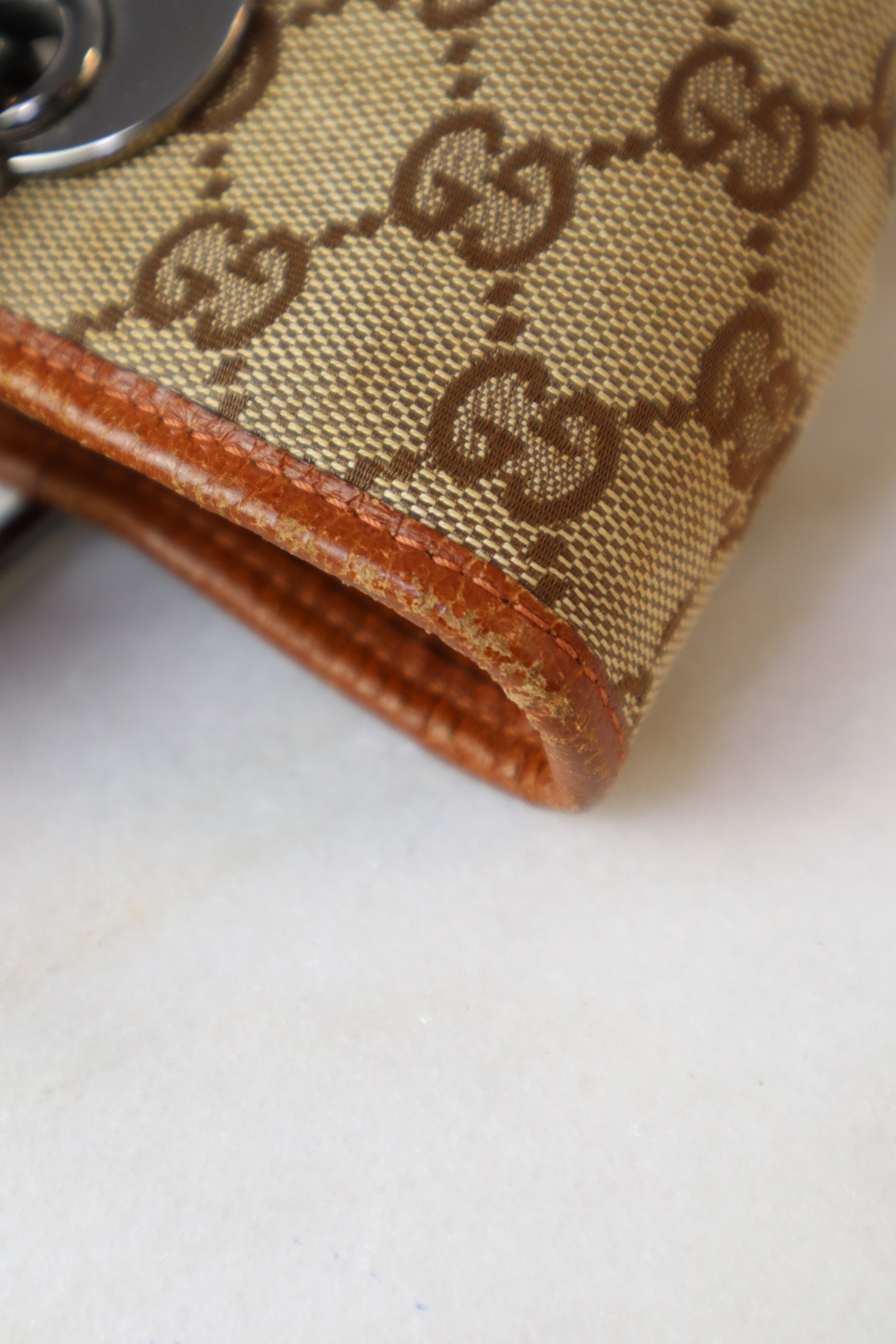Gucci Brown GG Monogram Small Eclipse Vintage Tote Bag