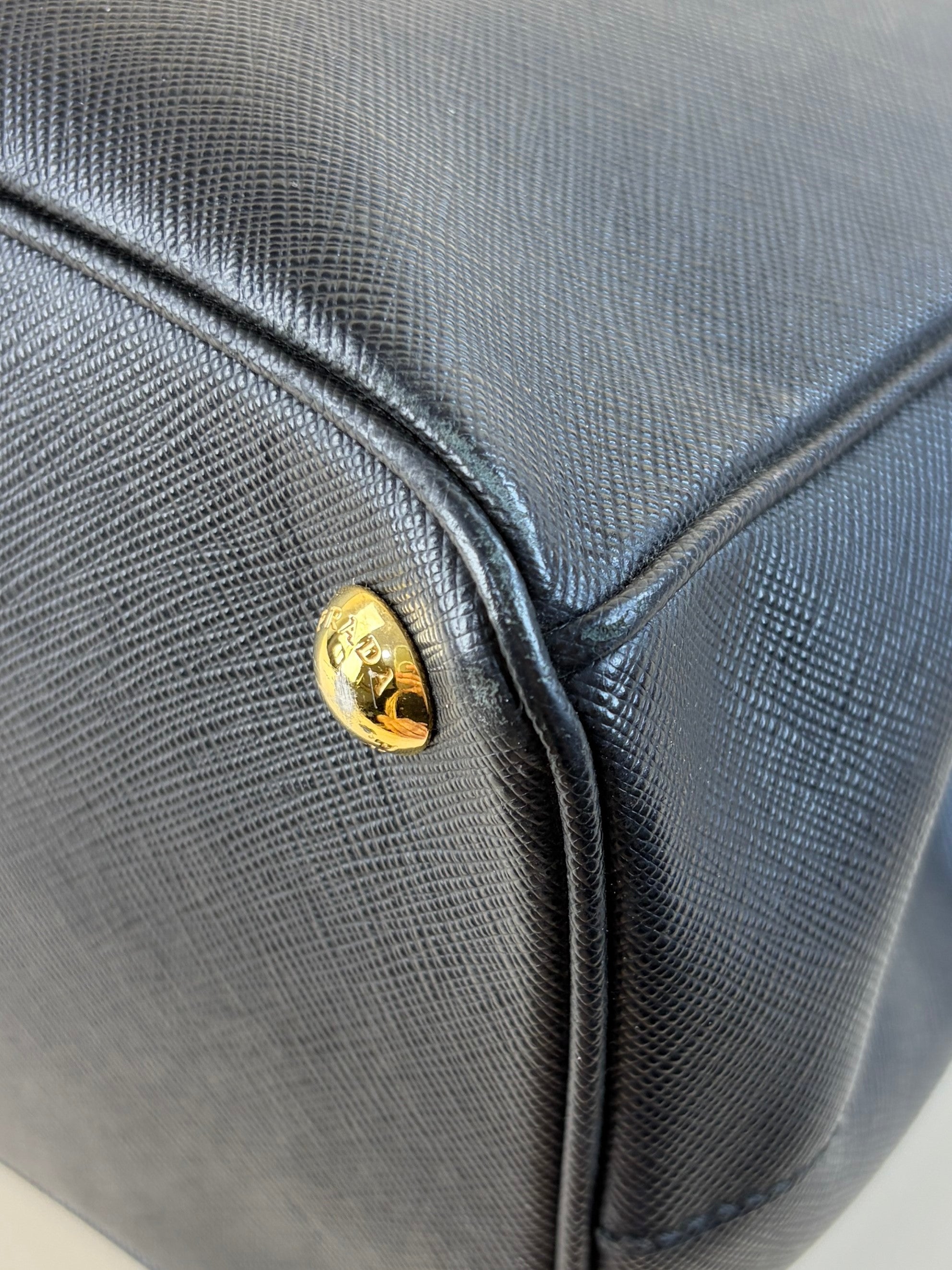 Prada Black Galleria Large Tote Bag