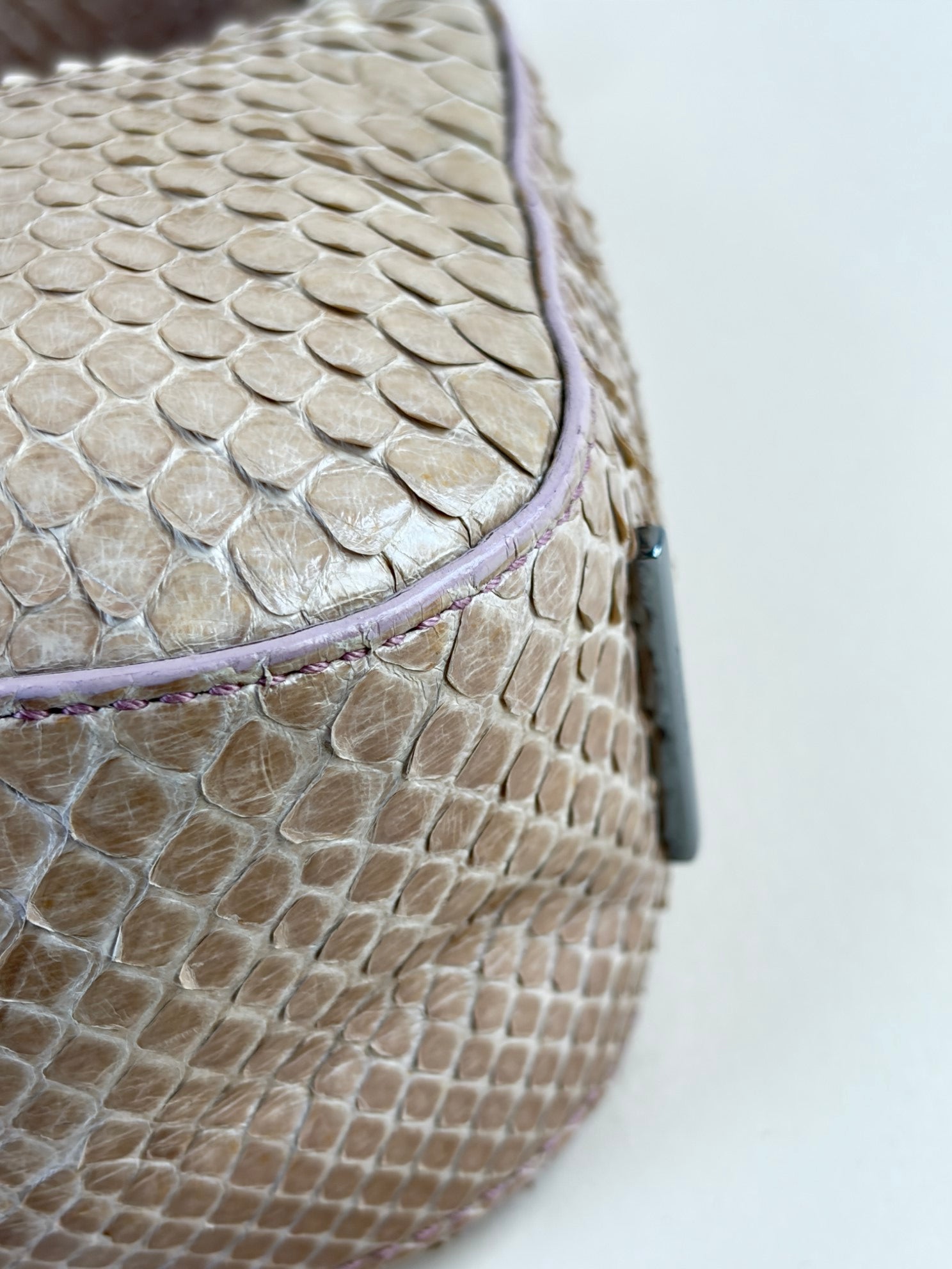 Gucci beige snake skin mini bag