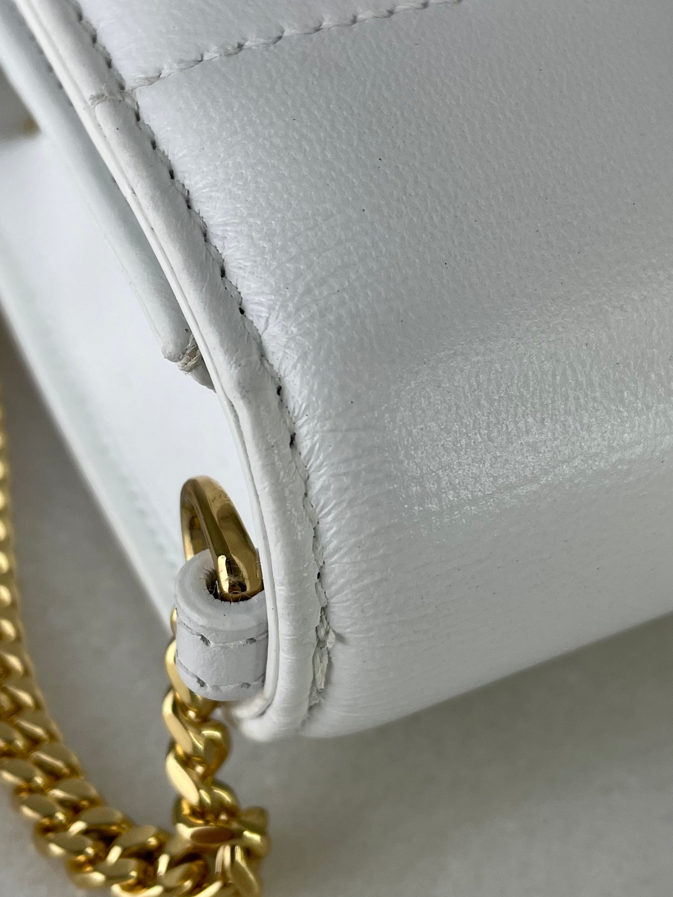 Burberry White Lola TB Crossbody Clutch Bag-Clutch Bag-Burberry-The Closet Egypt