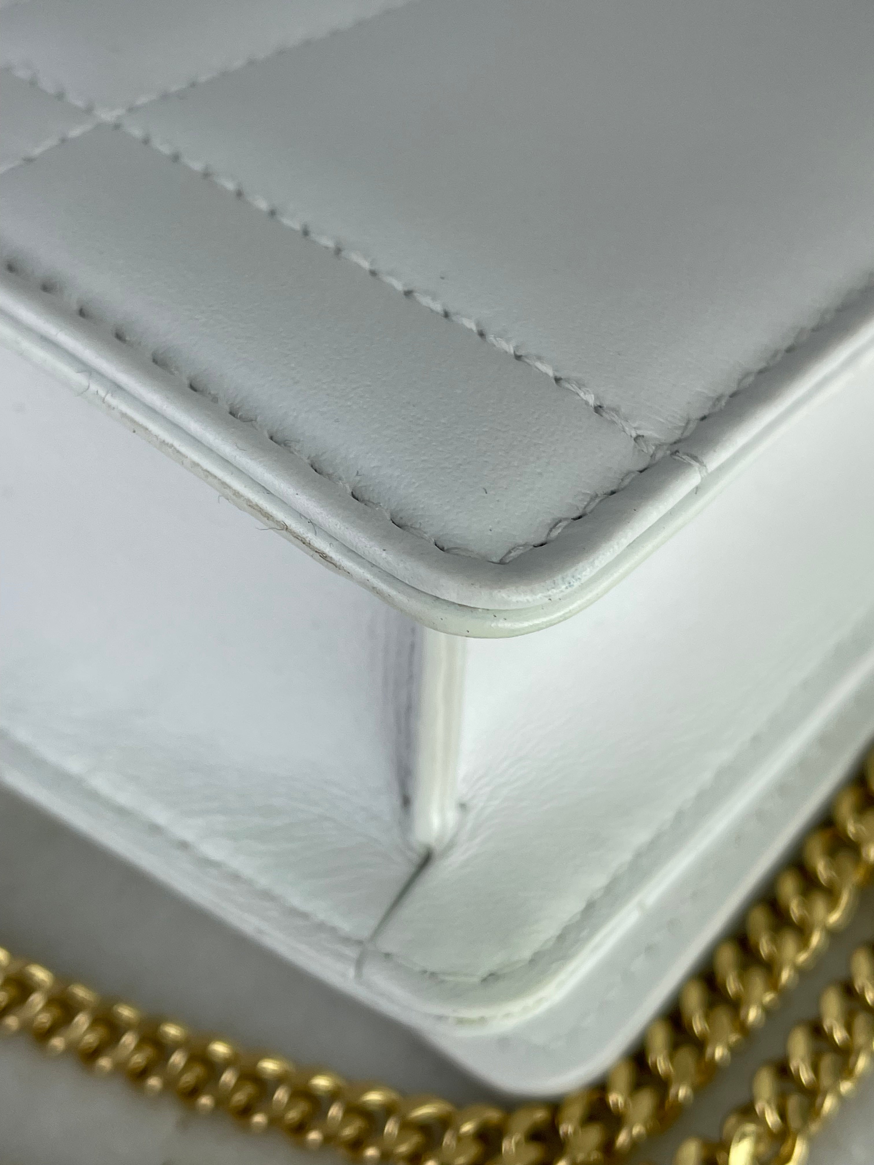 Burberry White Lola TB Crossbody Clutch Bag-Clutch Bag-Burberry-The Closet Egypt