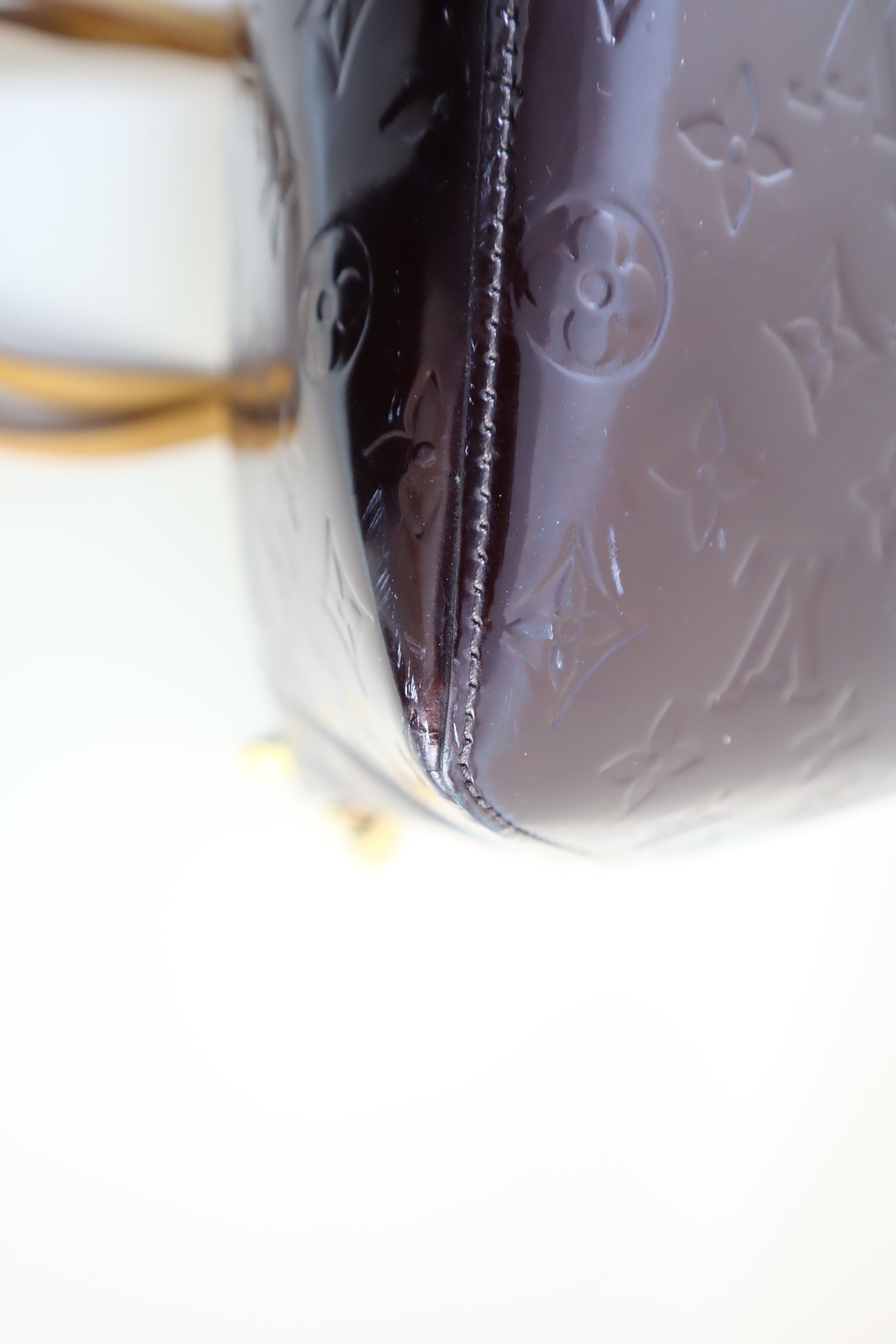 Louis Vuitton Amarante Monogram Vernis Bellevue Bag