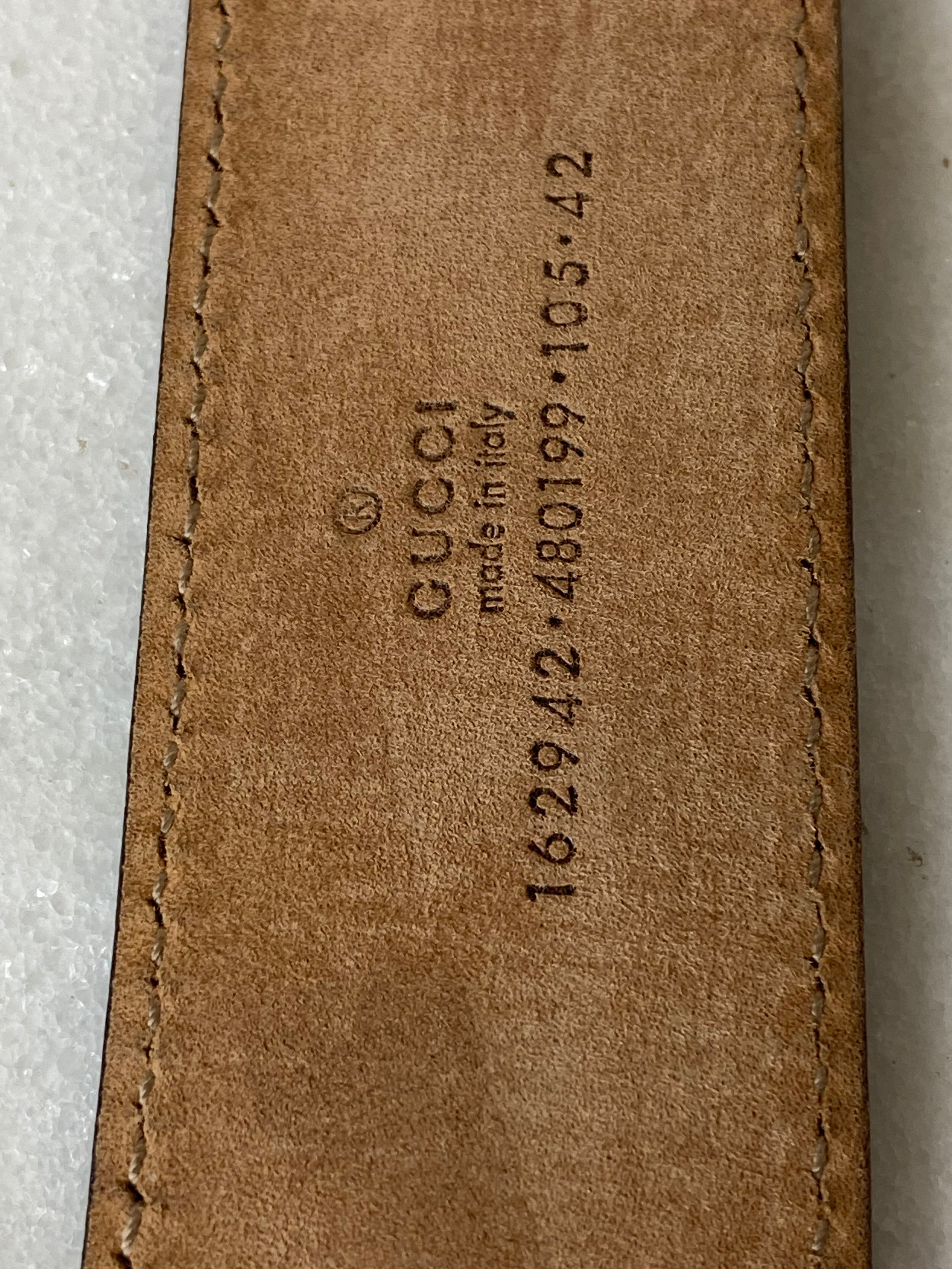 Gucci Bicolor GG Supreme Interlocking G Belt 42-Belt-Gucci-The Closet Egypt