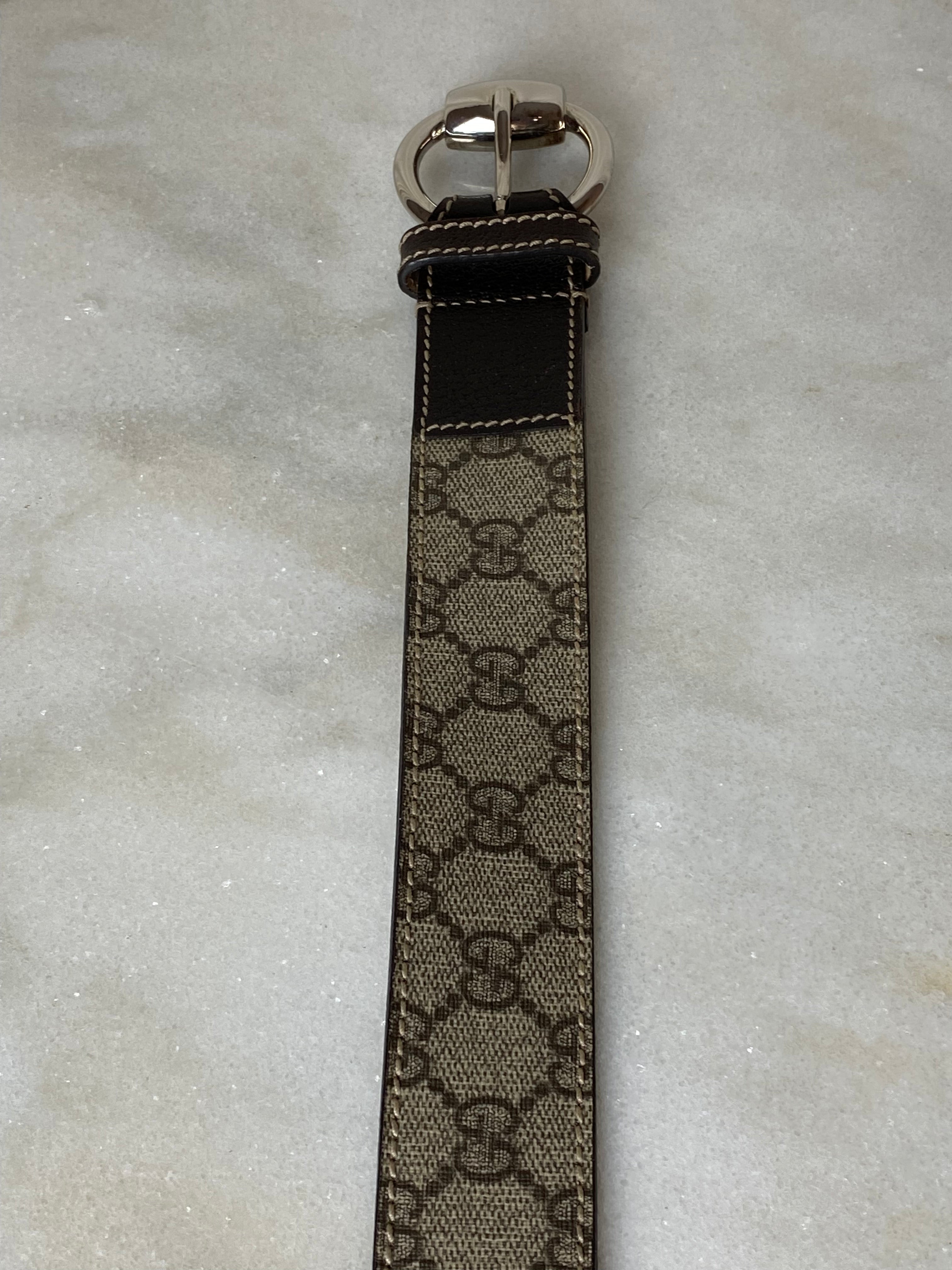 Gucci Bicolor GG Supreme Interlocking G Belt 42-Belt-Gucci-The Closet Egypt