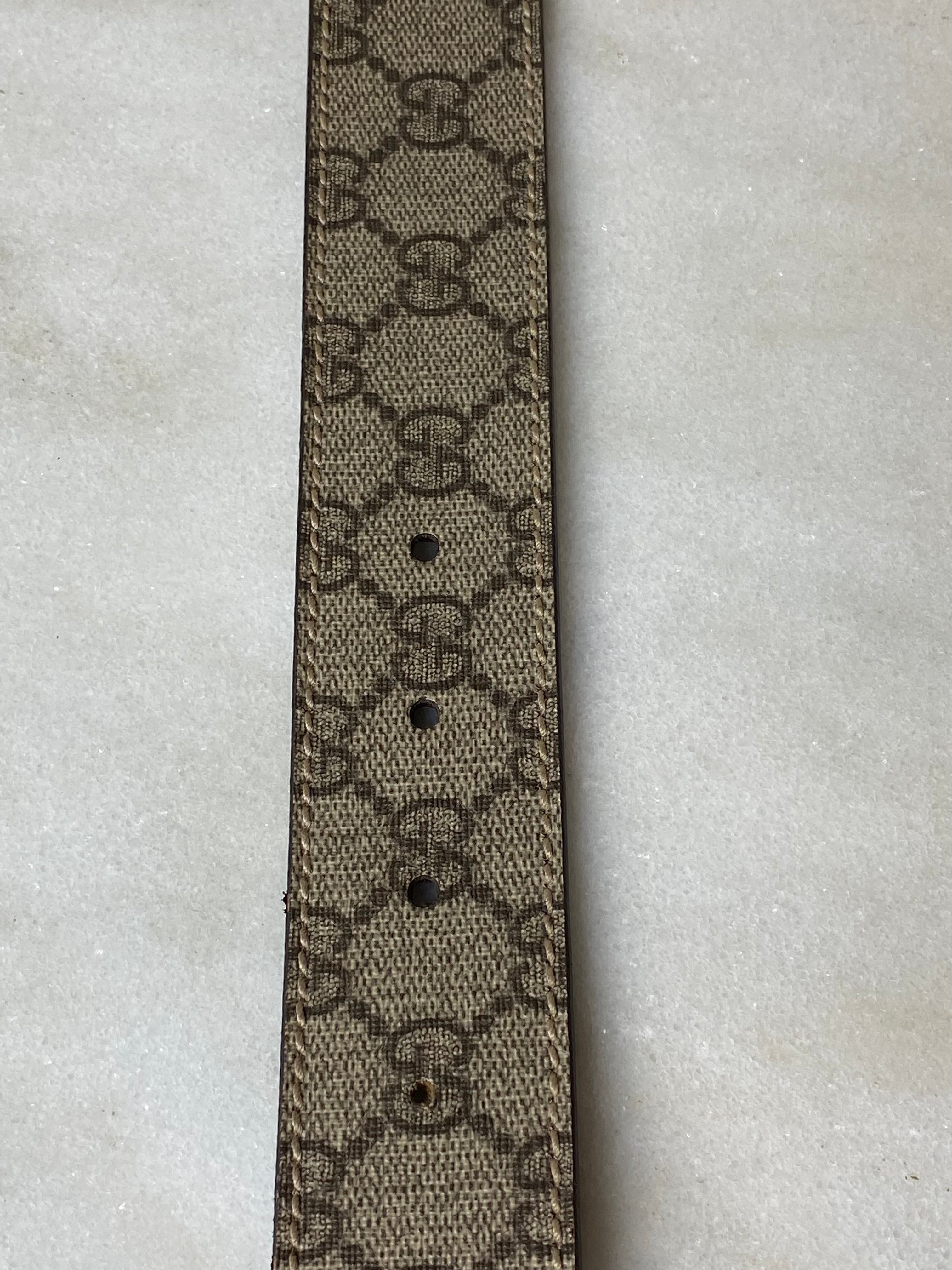 Gucci Bicolor GG Supreme Interlocking G Belt 42-Belt-Gucci-The Closet Egypt