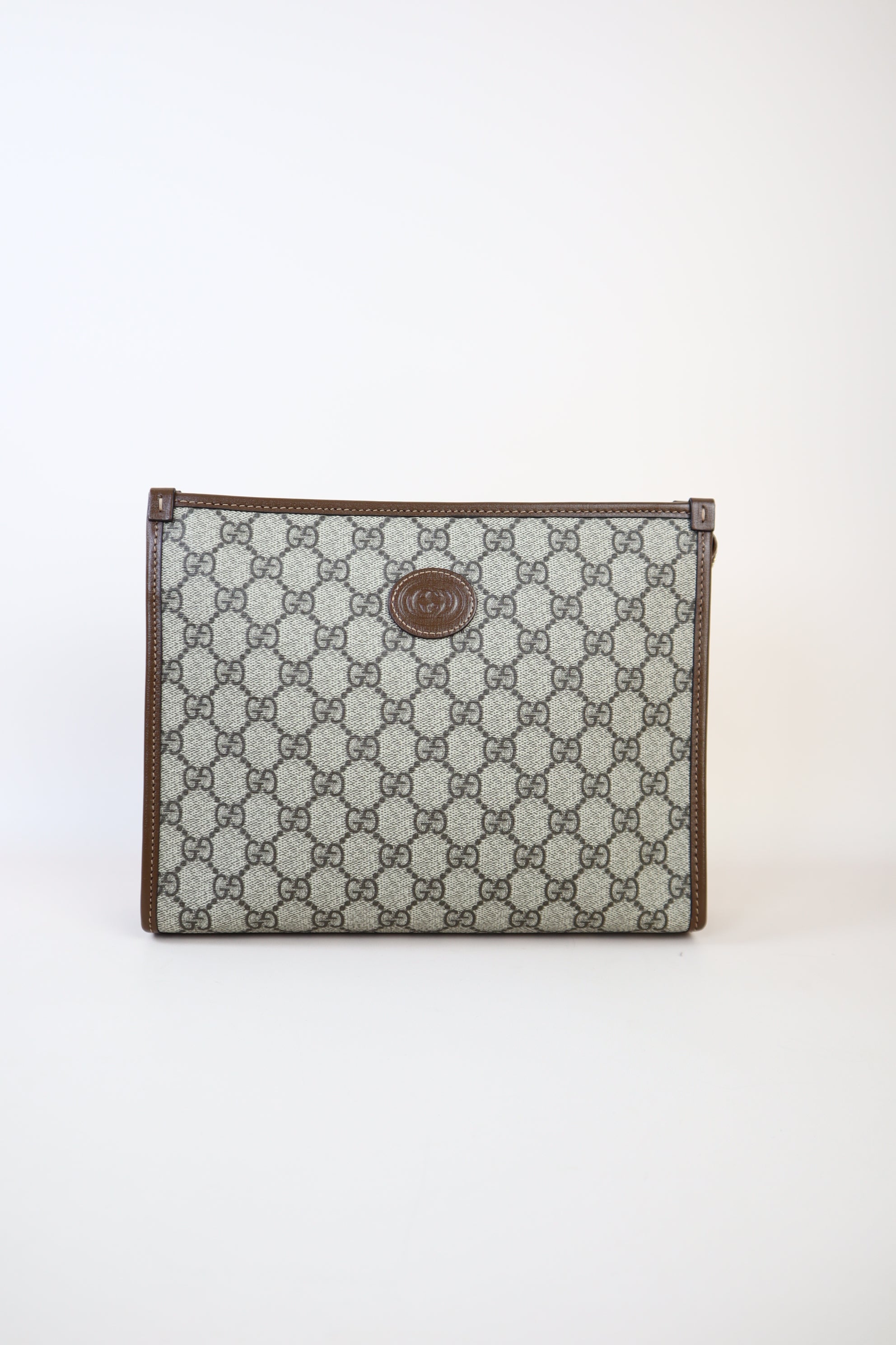 Gucci Brown GG Interlocking Pouch