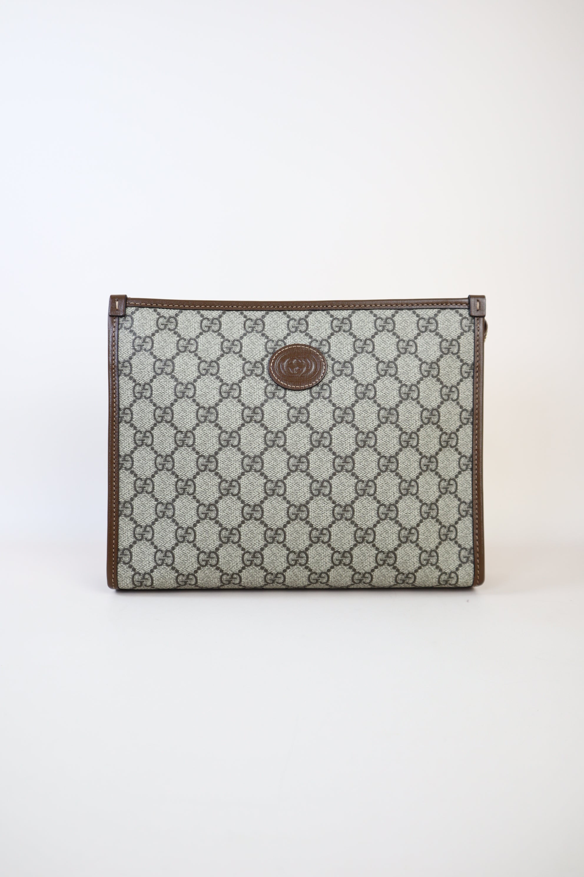 Gucci Brown GG Interlocking Pouch
