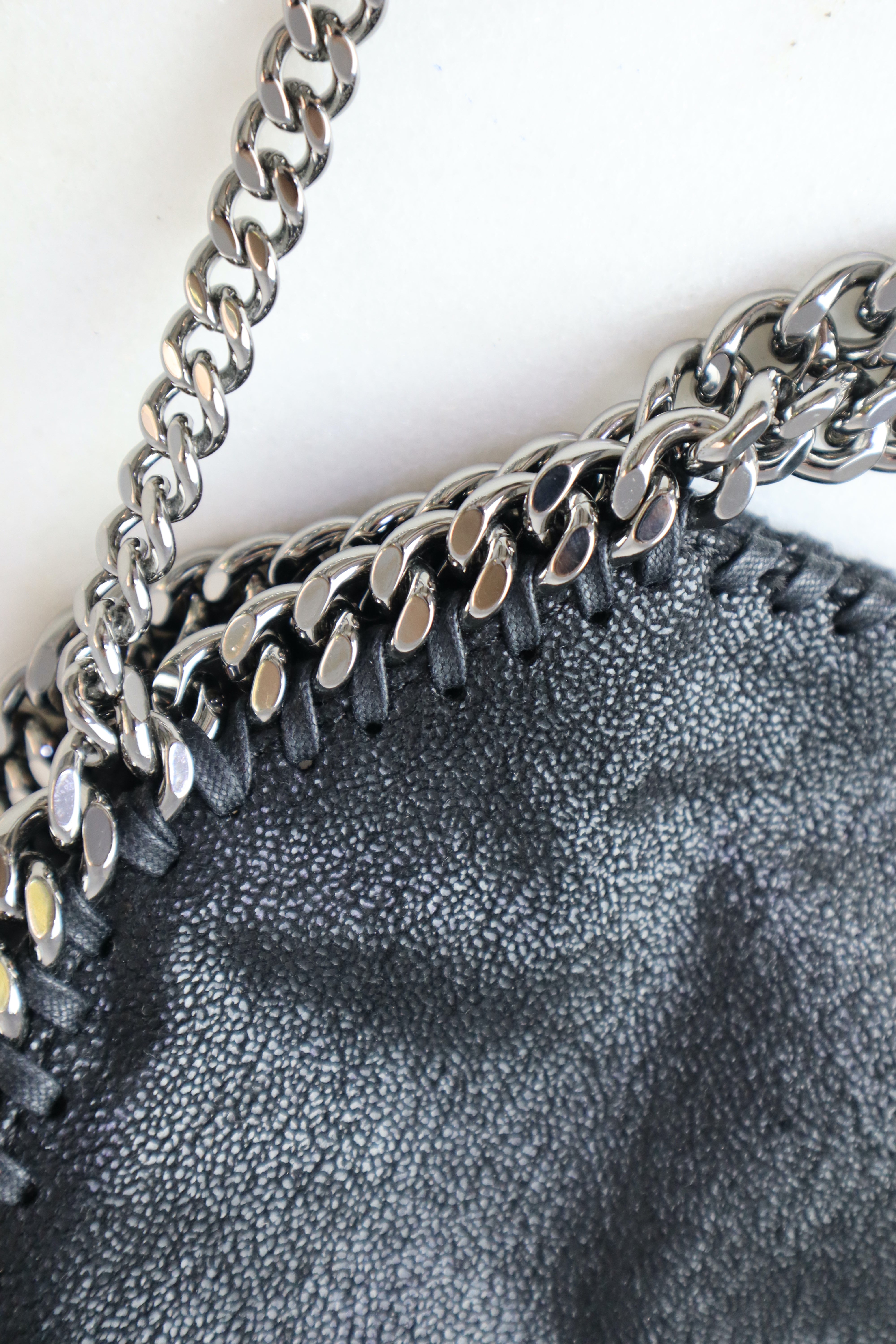 Stella Mccartney Black Falabella Mini Tote Bag