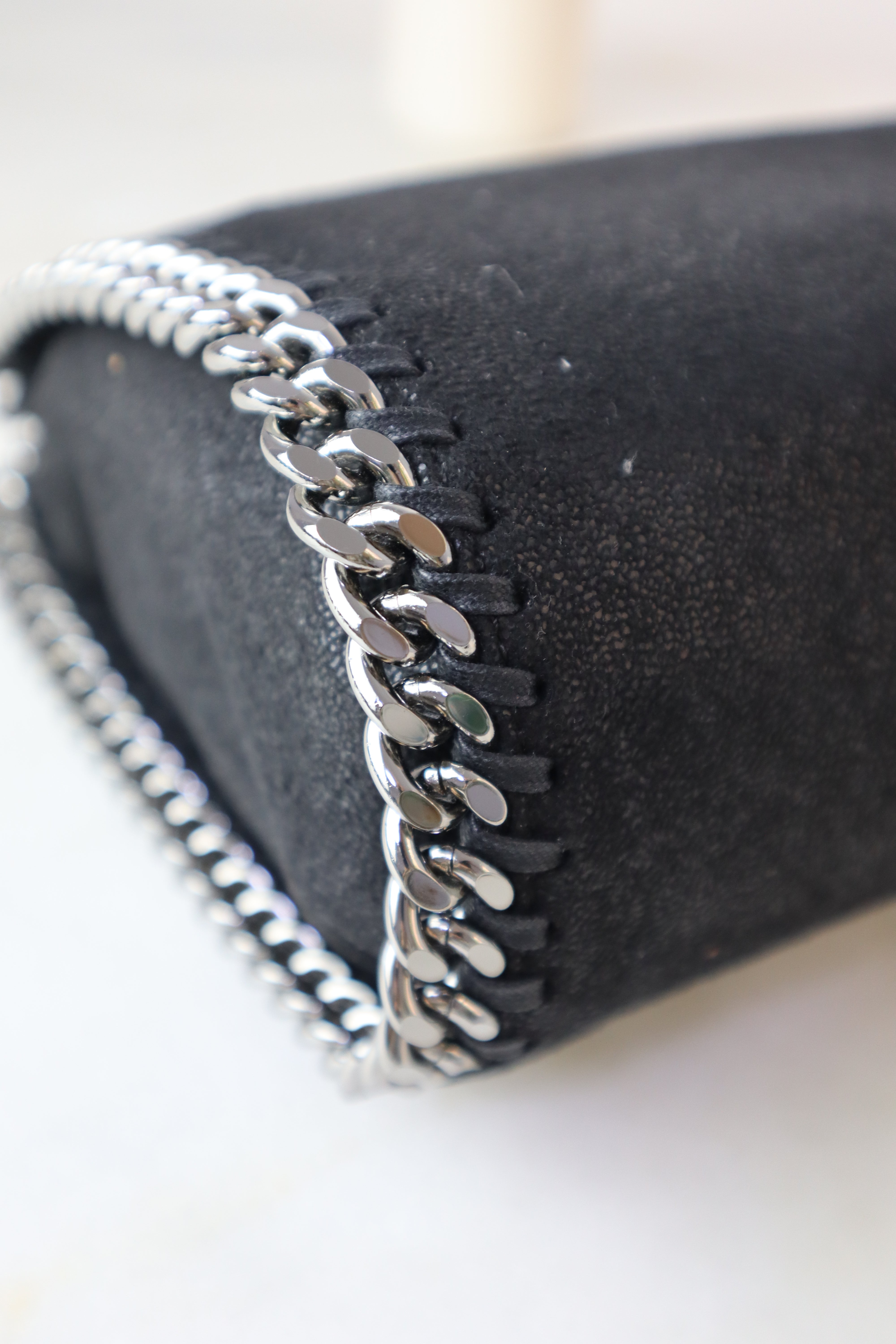 Stella Mccartney Black Falabella Mini Tote Bag