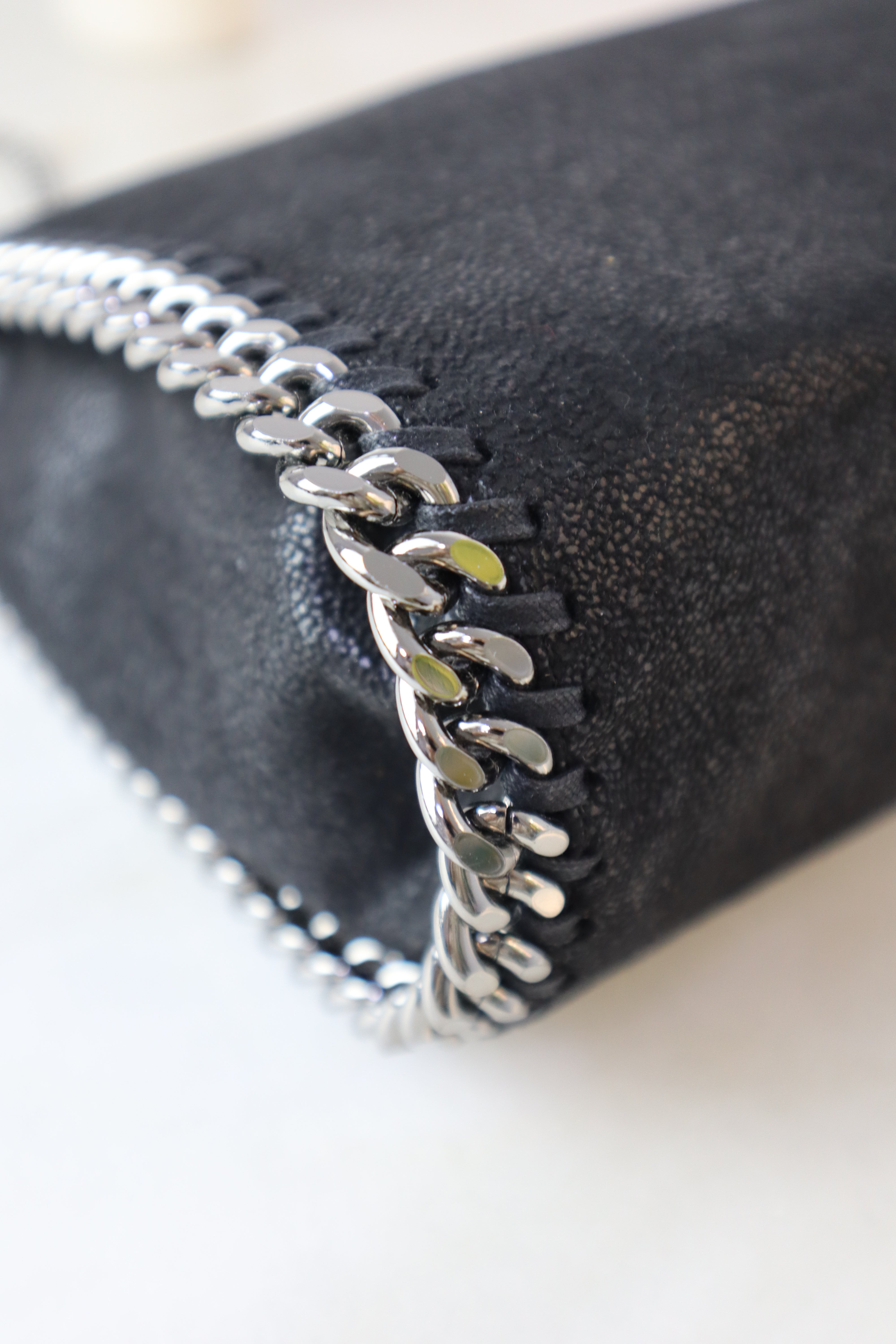 Stella Mccartney Black Falabella Mini Tote Bag