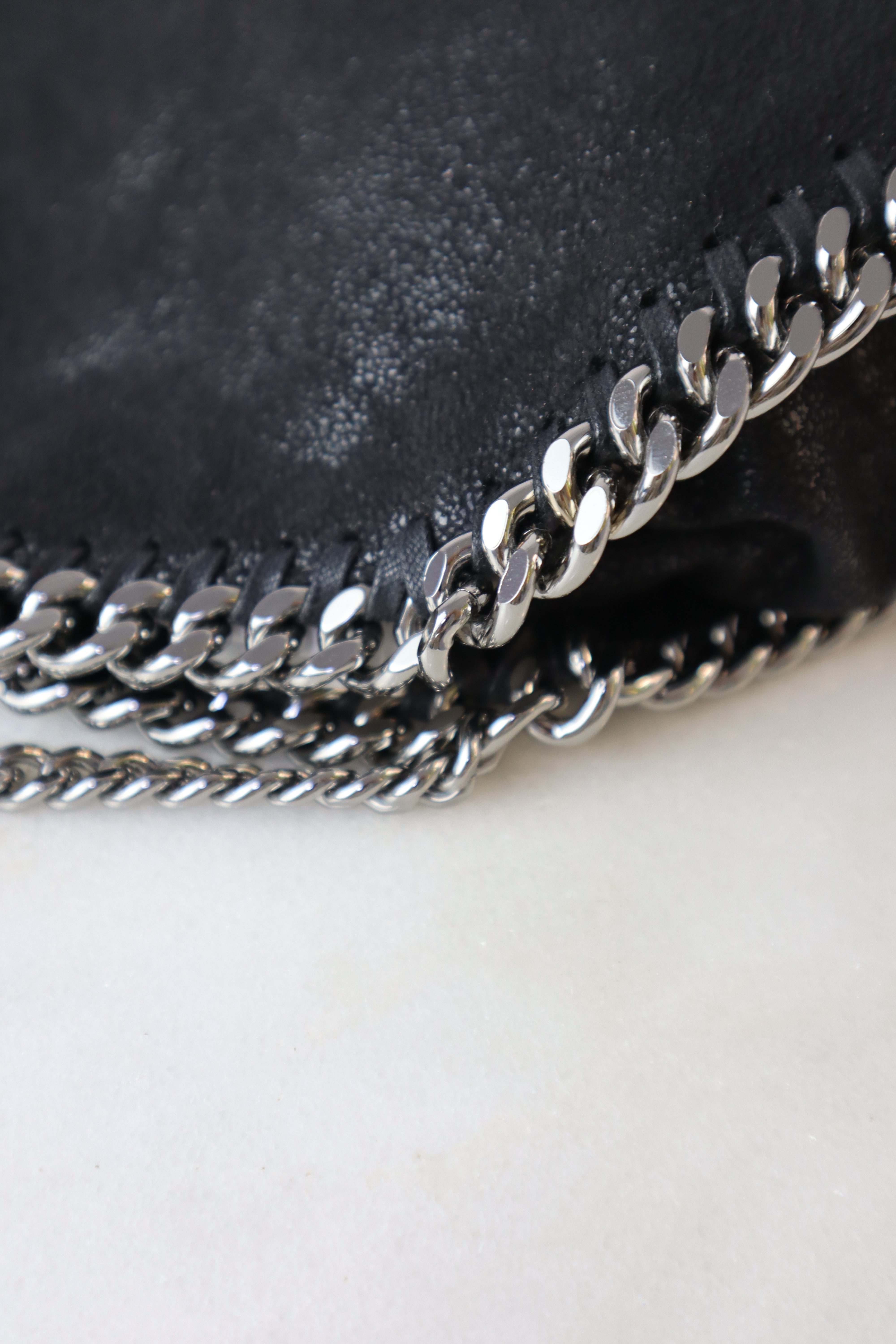 Stella Mccartney Black Falabella Mini Tote Bag