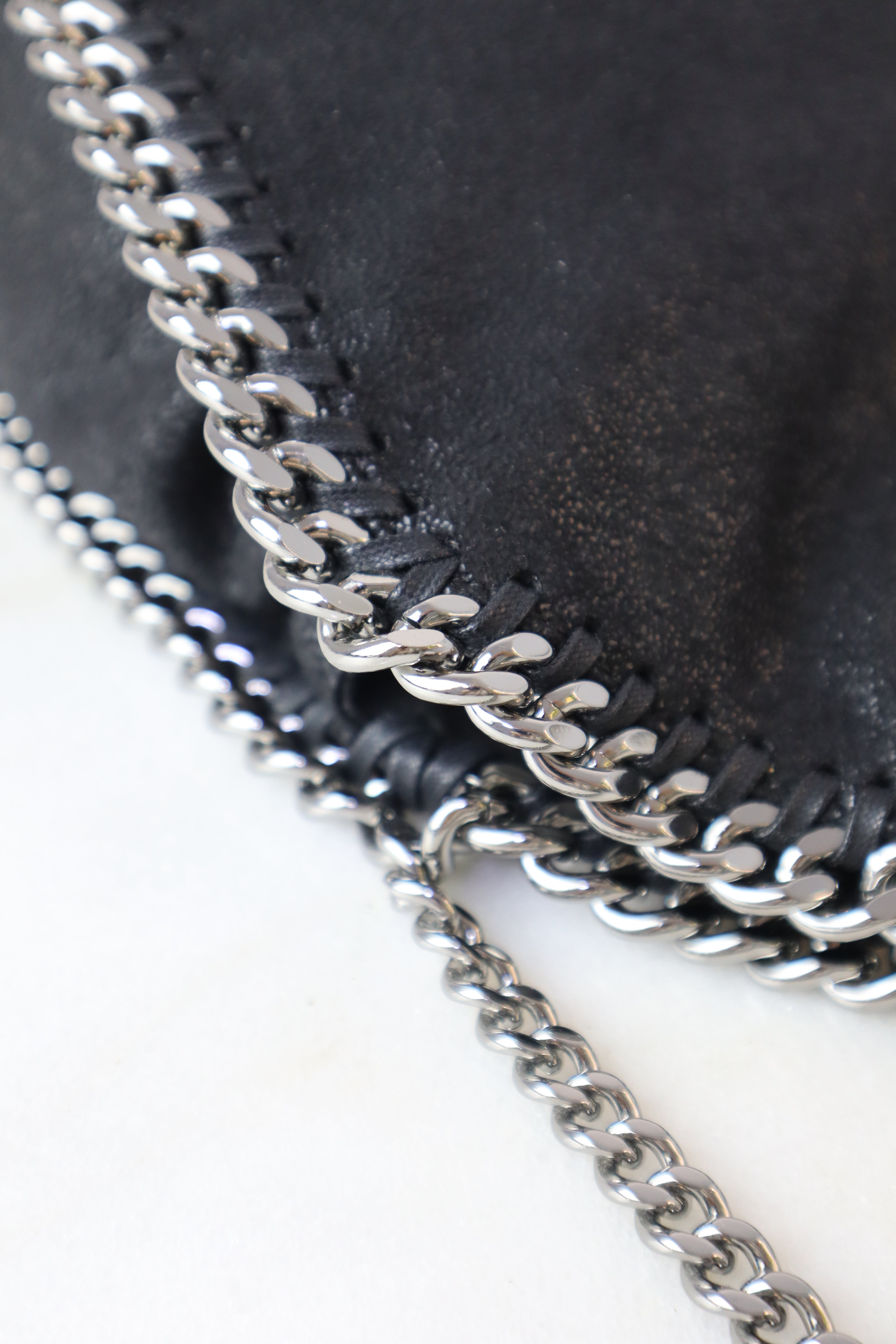 Stella Mccartney Black Falabella Mini Tote Bag