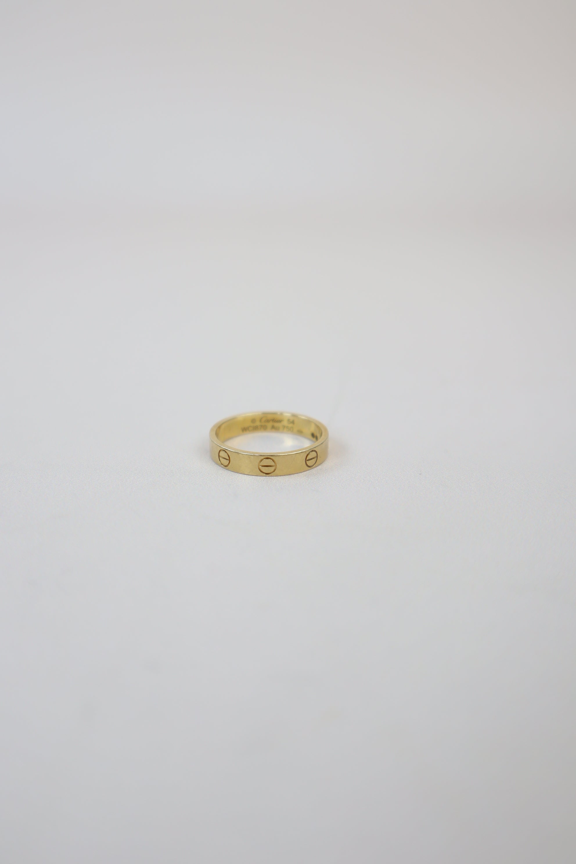Cartier 18K Yellow Gold Small Model Love Wedding Ring 54