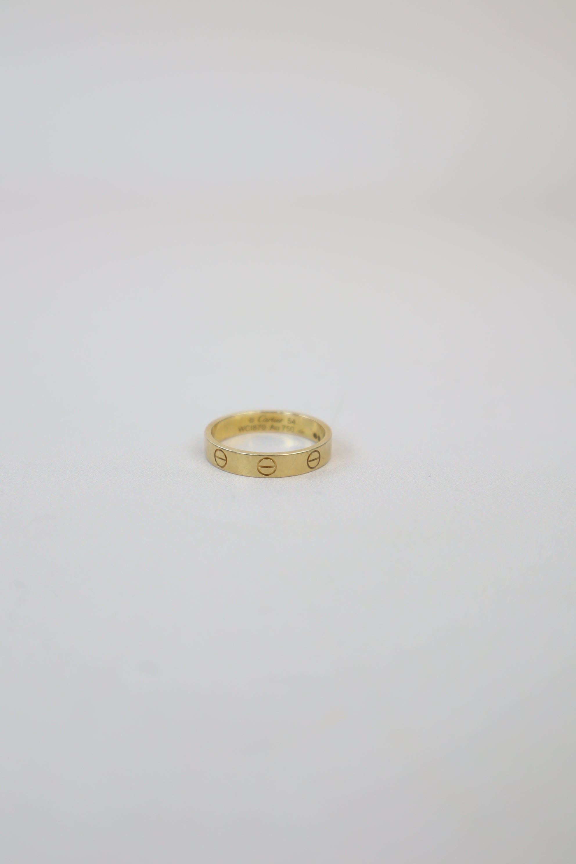 Cartier 18K Yellow Gold Small Model Love Wedding Ring 54