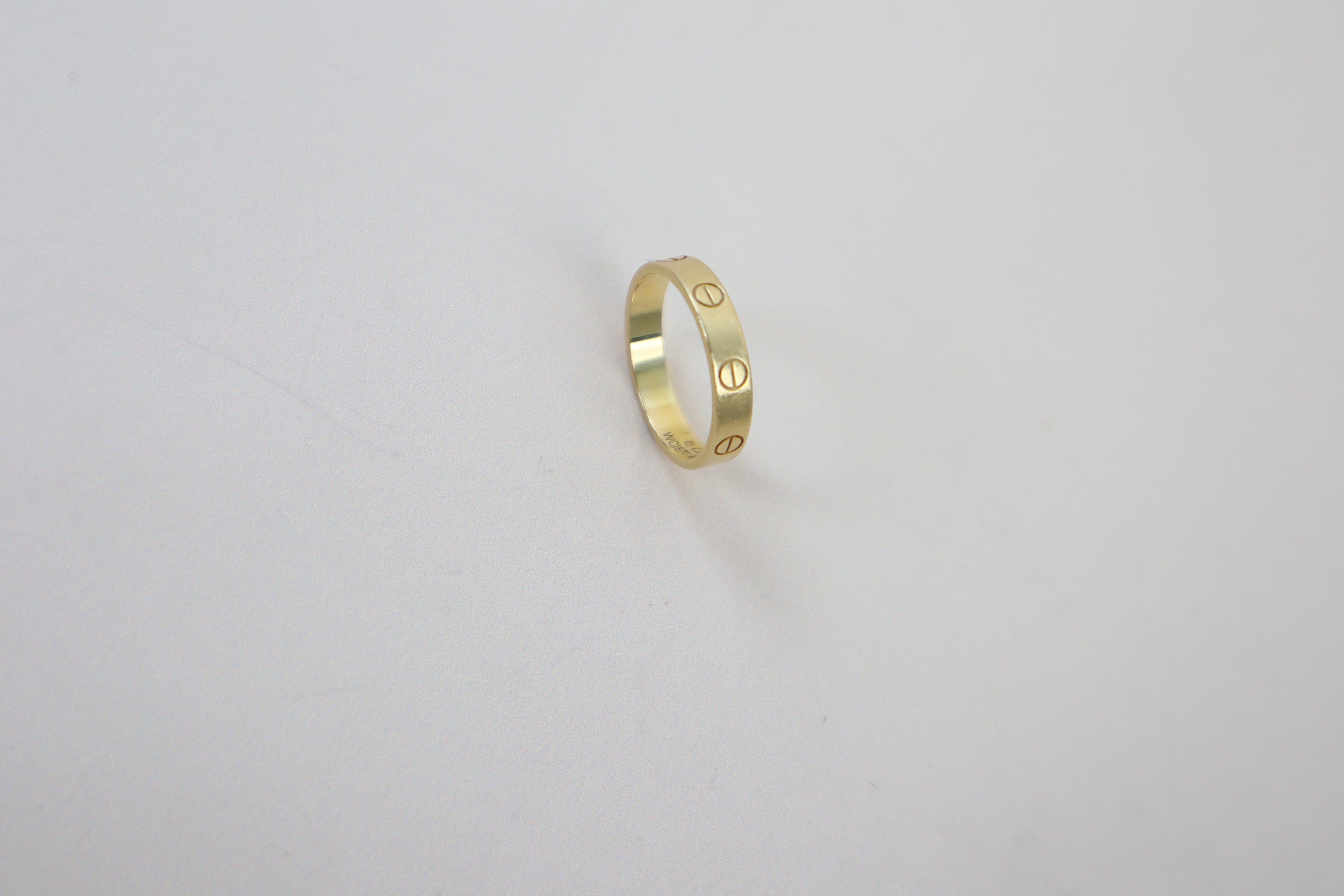 Cartier 18K Yellow Gold Small Model Love Wedding Ring 54