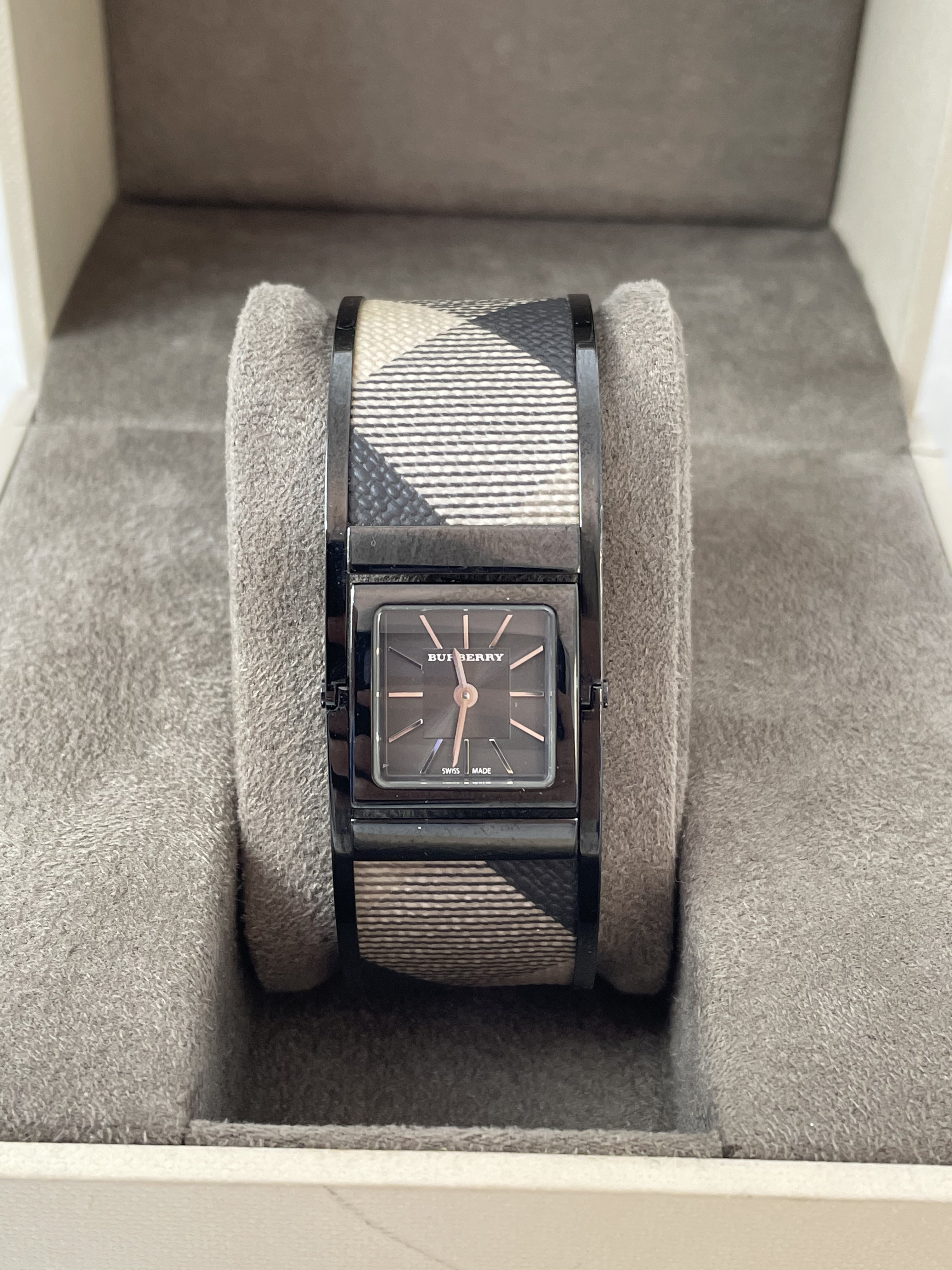 Burberry Black Stainless Steel House Check Watch-Watch-Burberry-The Closet Egypt