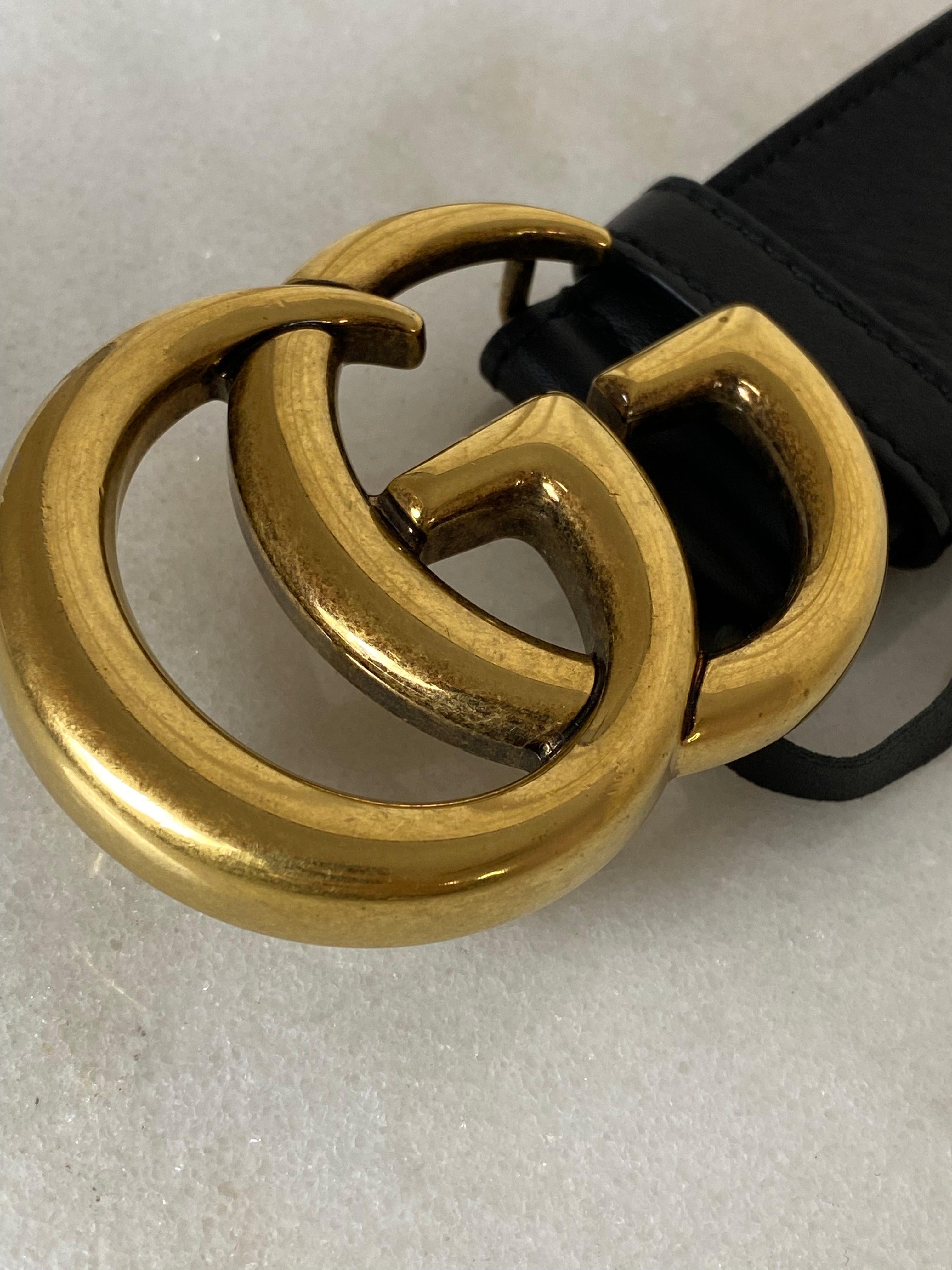 Gucci Black GG Belt 36-Belt-Gucci-The Closet Egypt