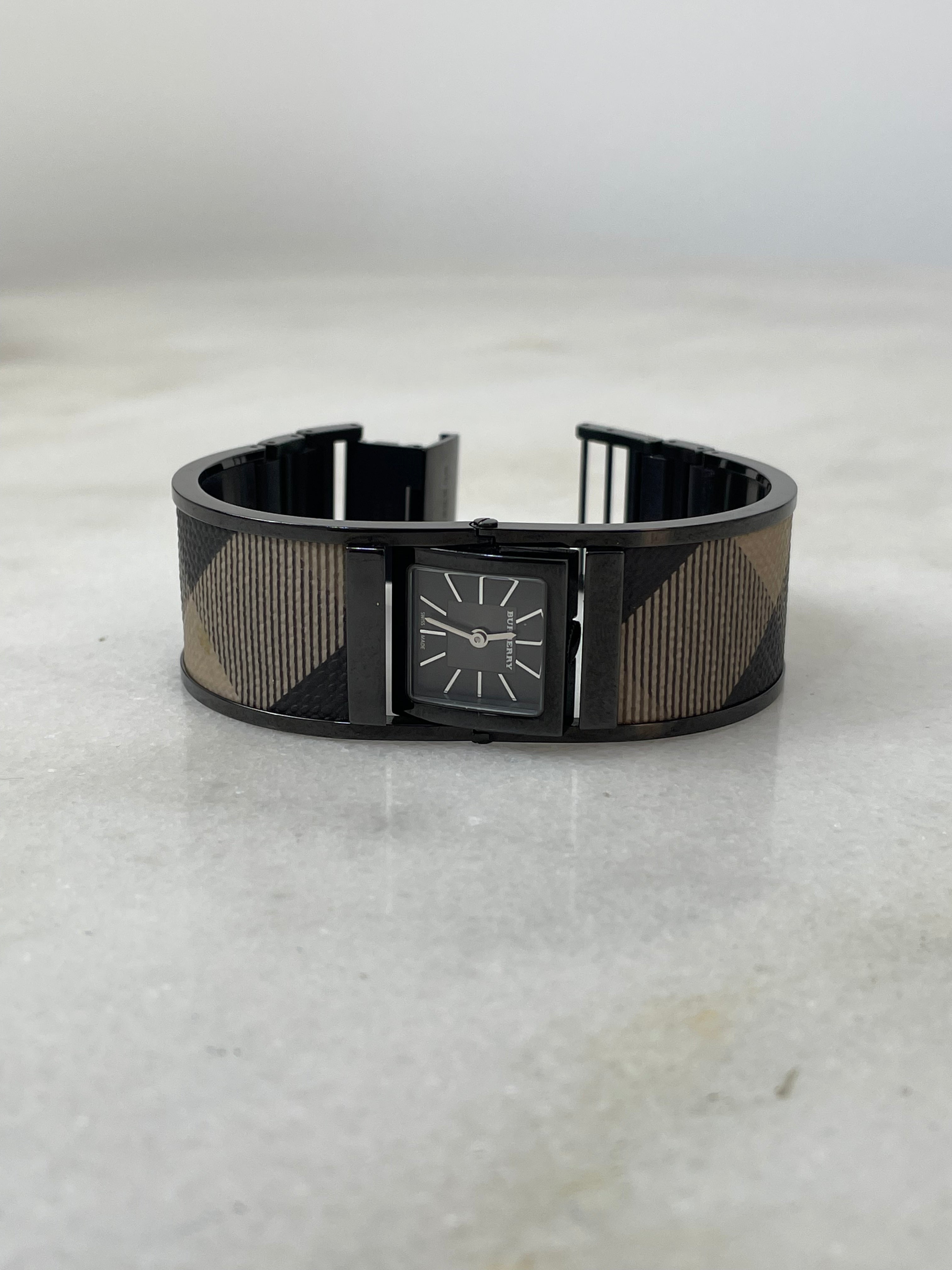 Burberry Black Stainless Steel House Check Watch-Watch-Burberry-The Closet Egypt