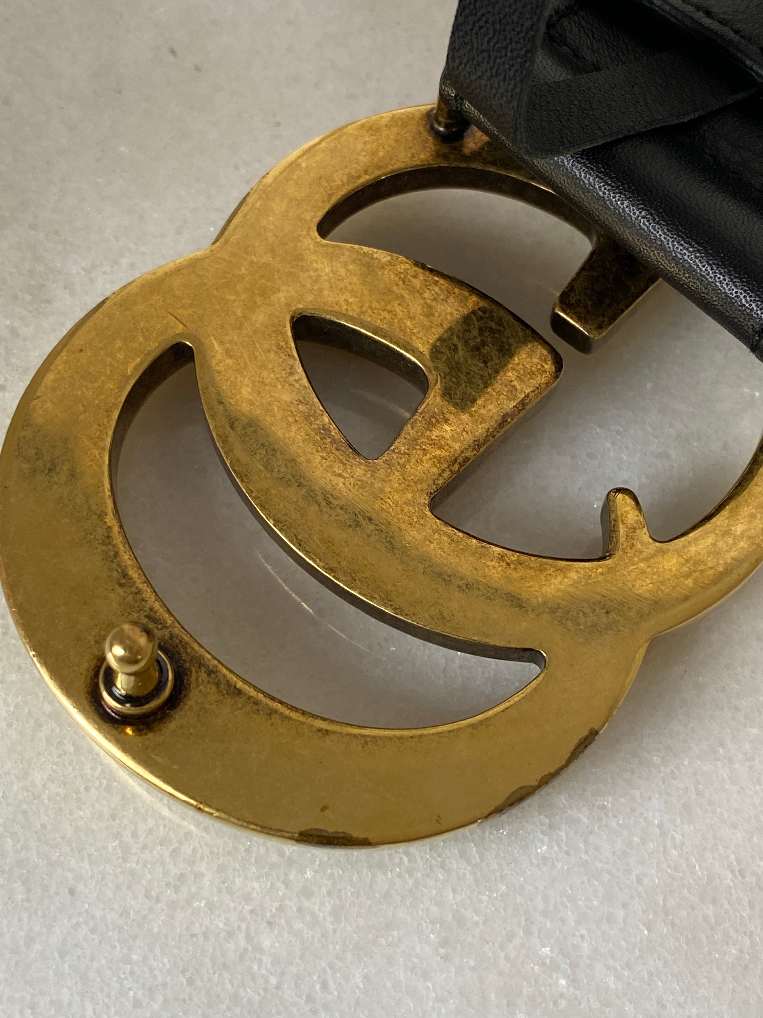 Gucci Black GG Belt 36-Belt-Gucci-The Closet Egypt