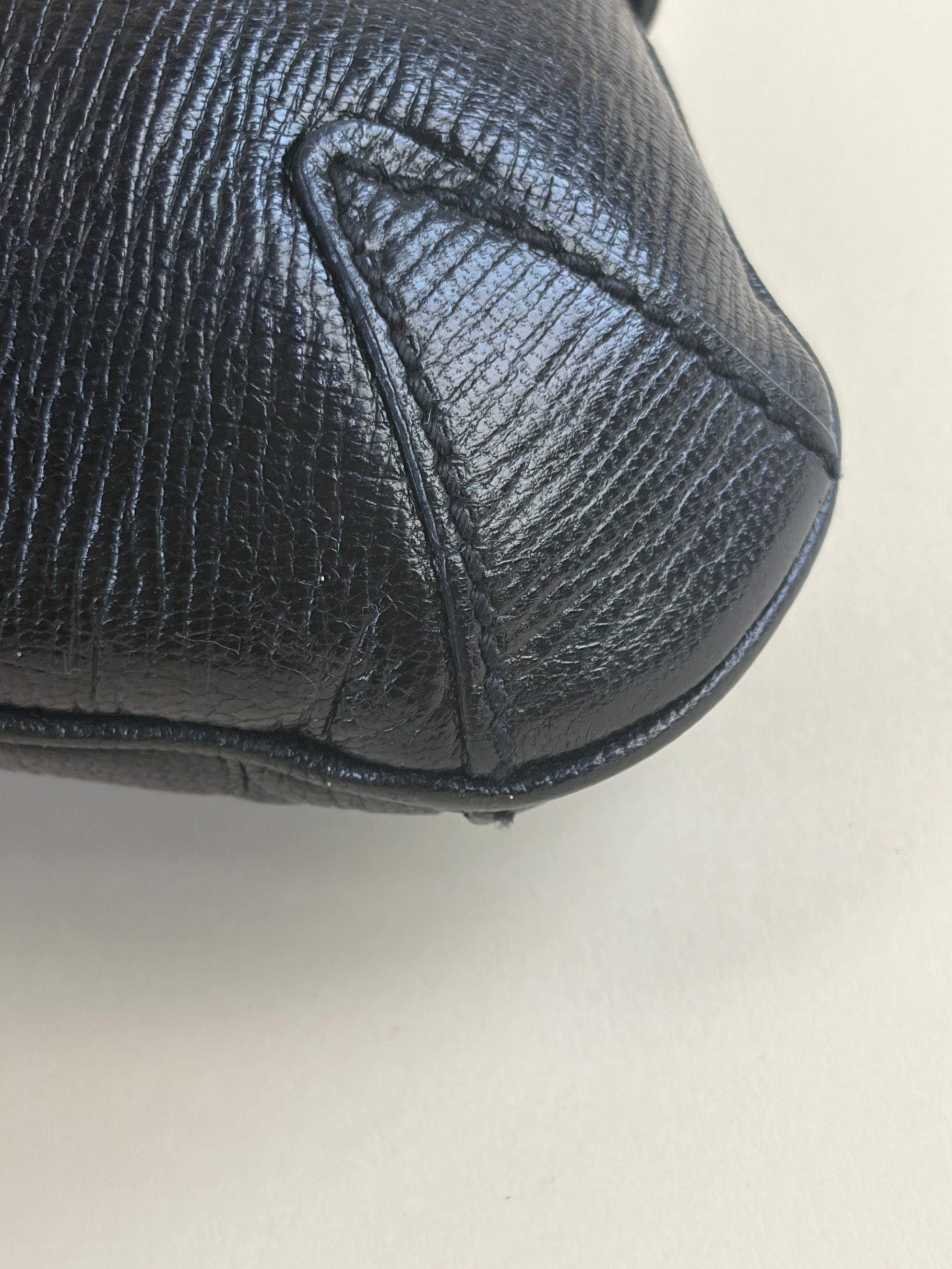 Gucci horse bit vintage black clutch bag