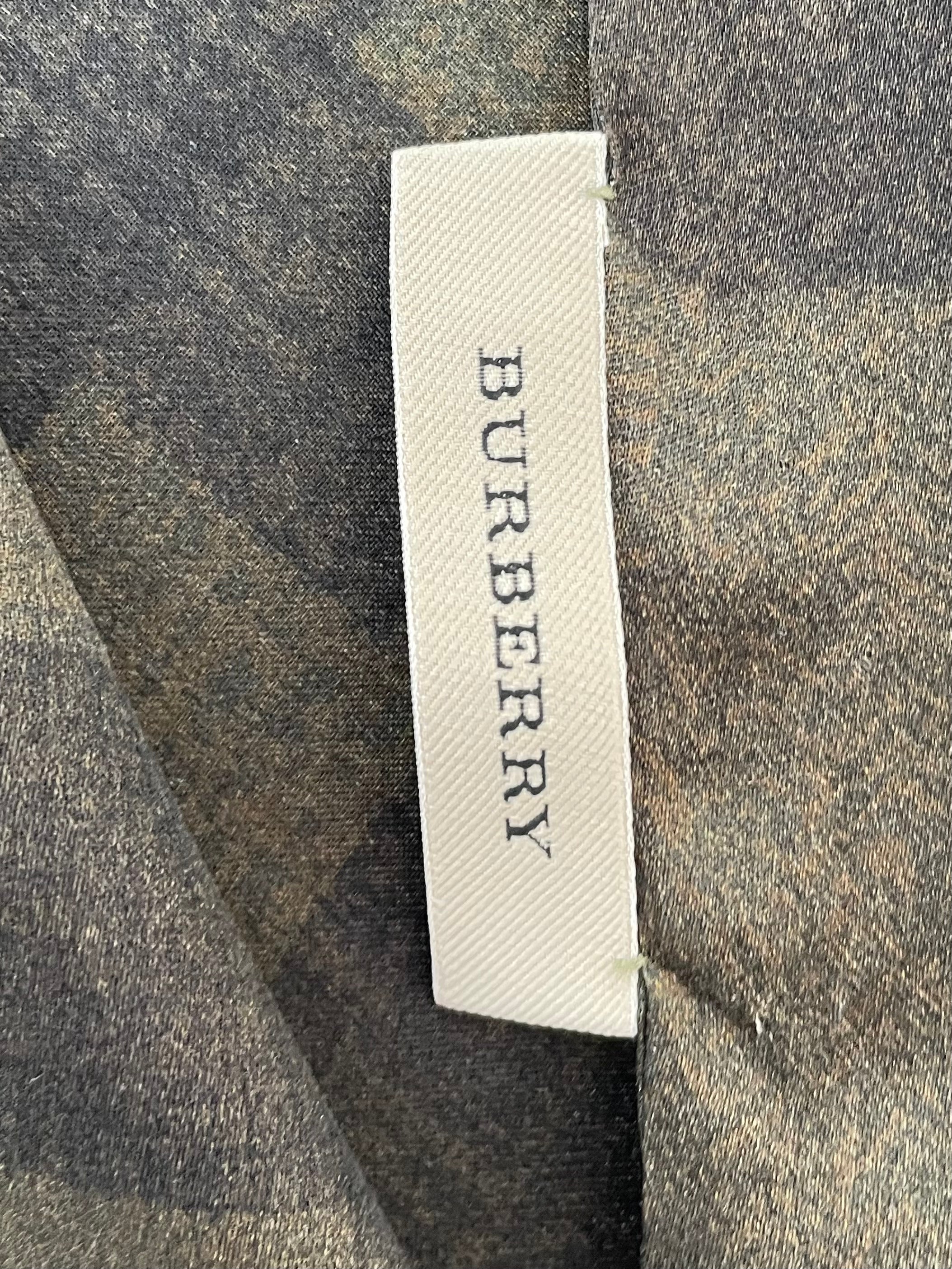 Burberry Olive Nova Check Silk Scarf-Scarf-Burberry-The Closet Egypt